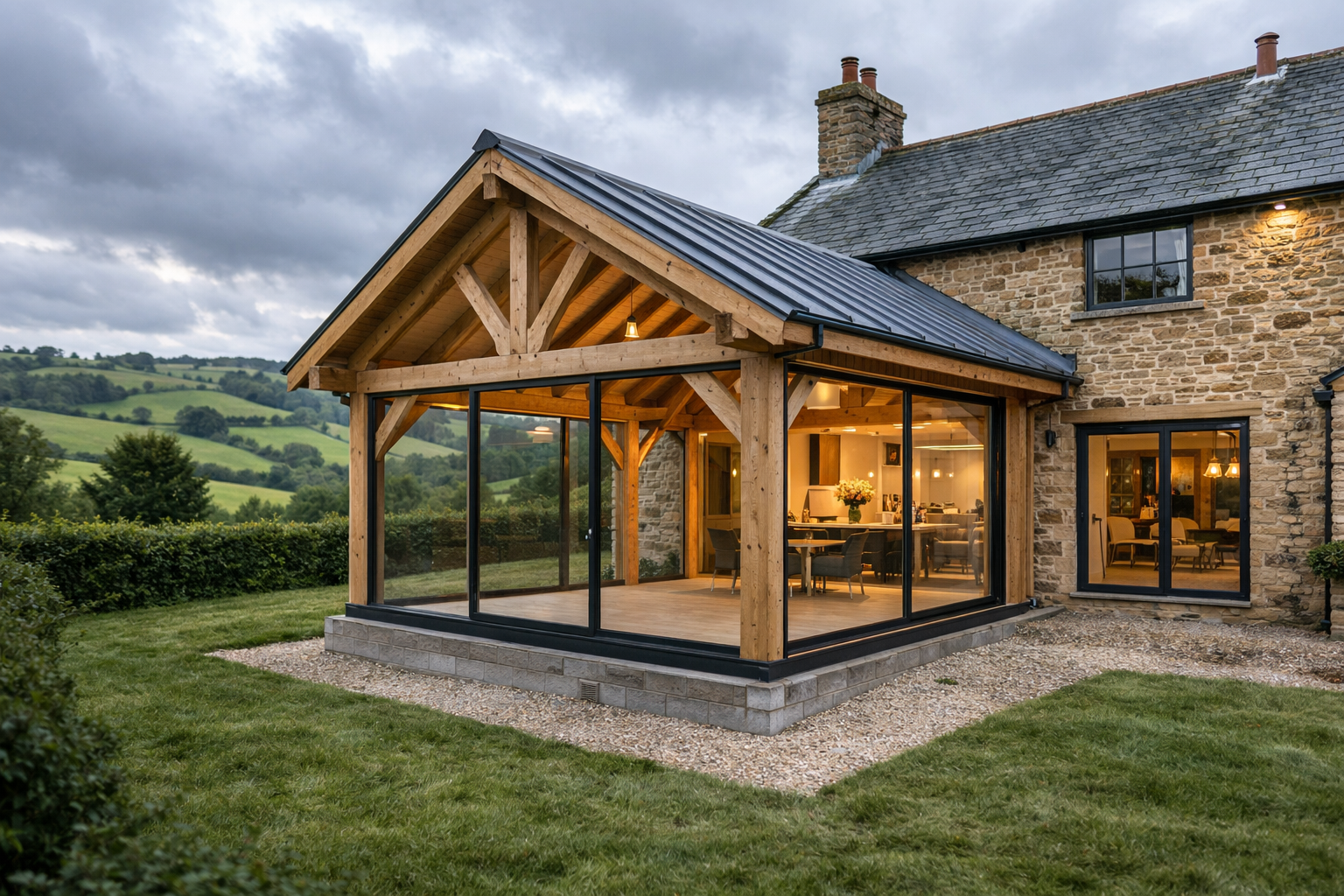 Oak Frame Extension vs Brick Extension – Which Is Better in Devon?
