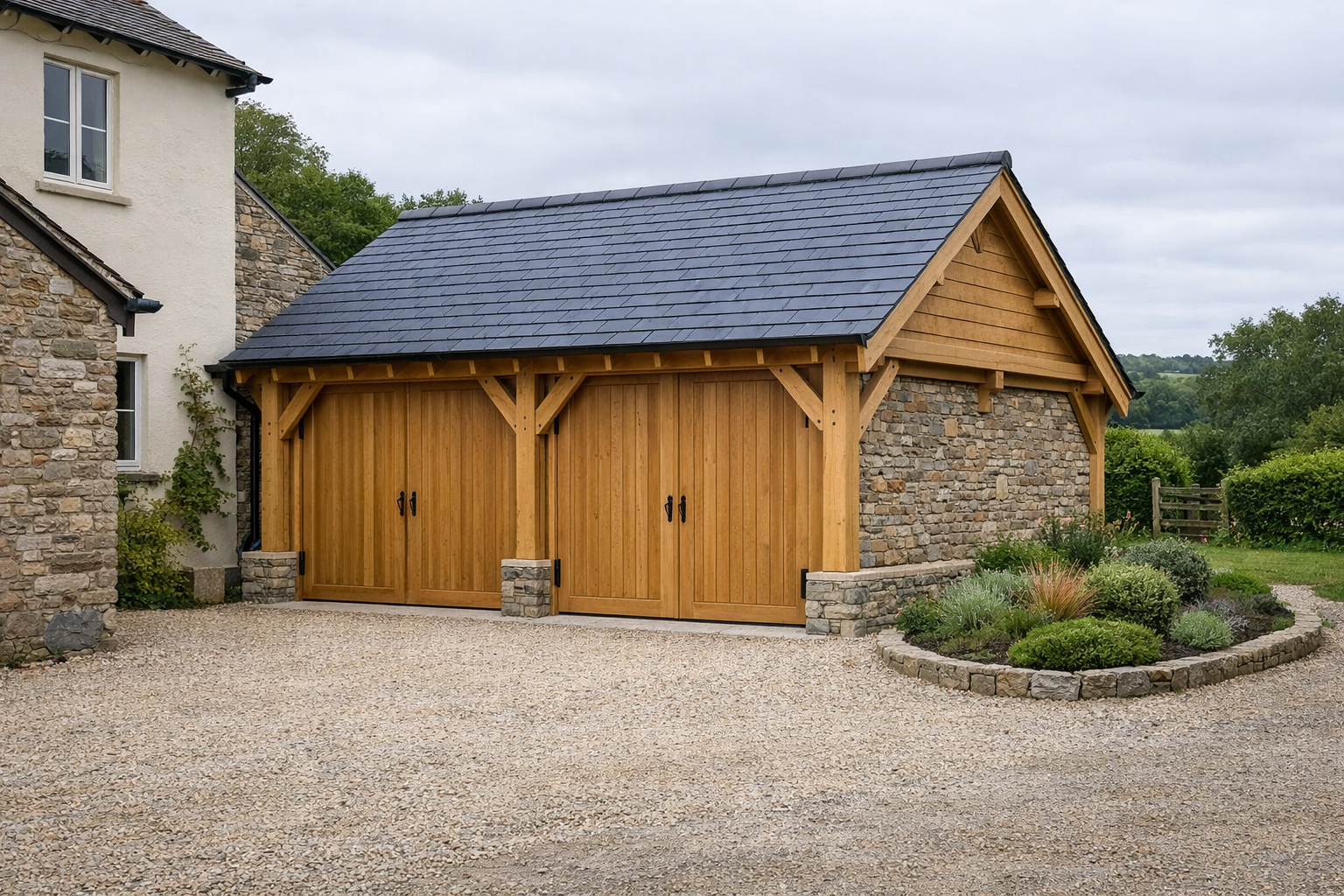 How Much Does an Oak Frame Garage Cost in Devon?