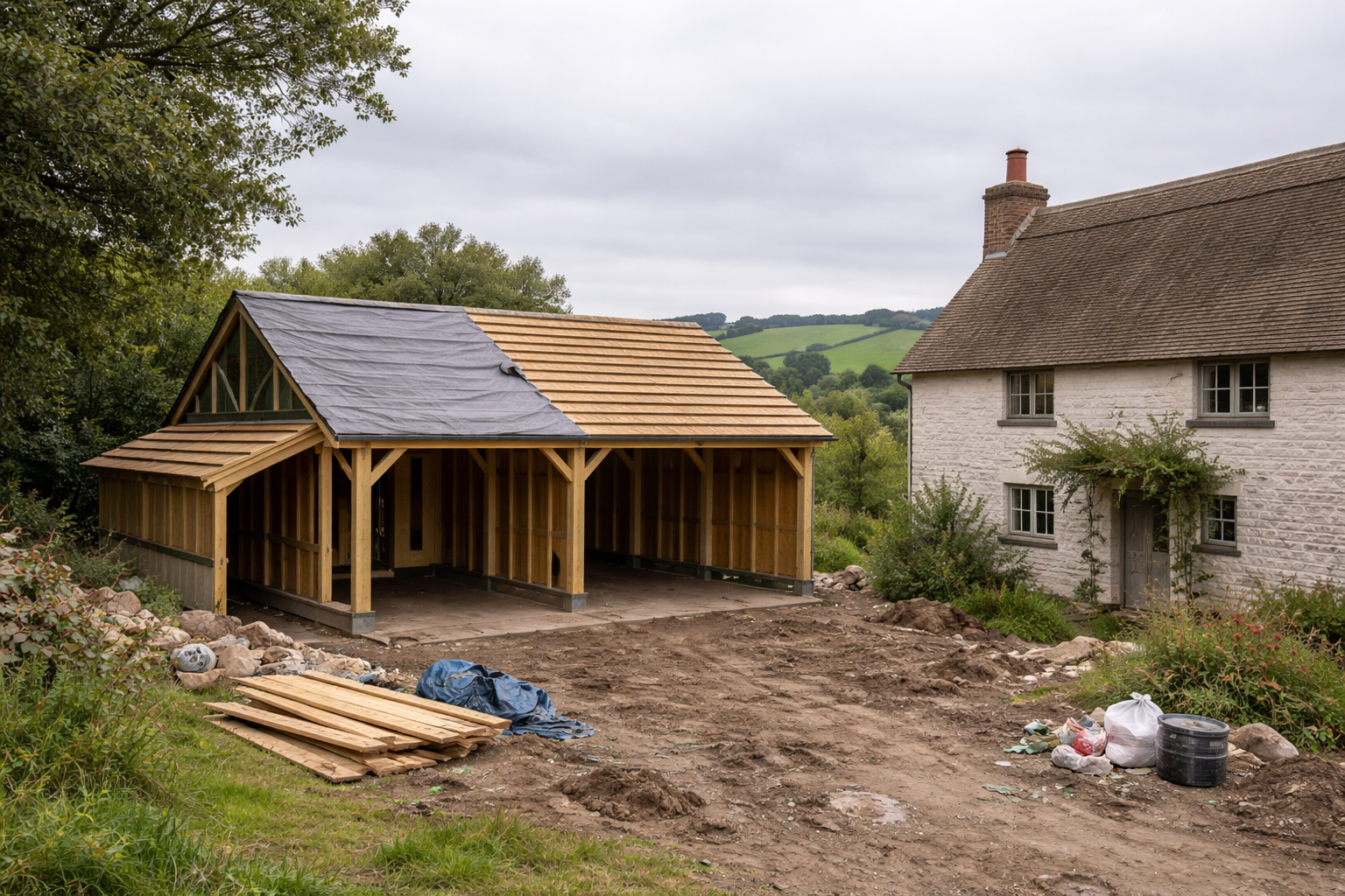 5 Mistakes to Avoid When Building an Oak Frame Garage in Devon