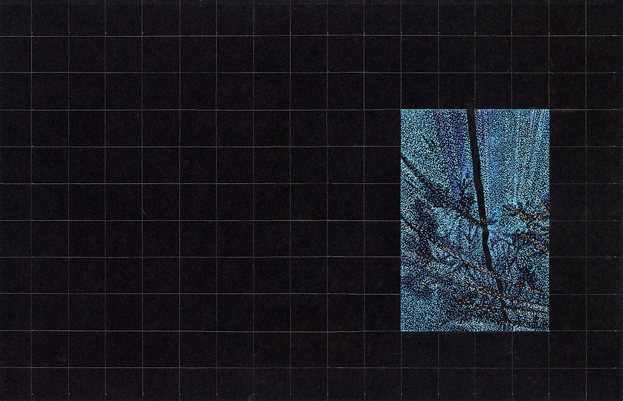 Shanti Grumbine
Floating Window #5, 2023
gel pen on black paper
17x11 inches
