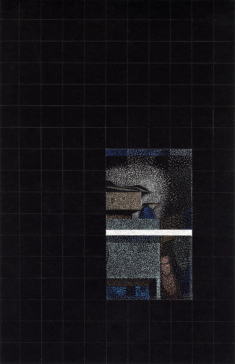 Shanti Grumbine
Floating Window #10, 2023
gel pen on black paper
11x17 inches
