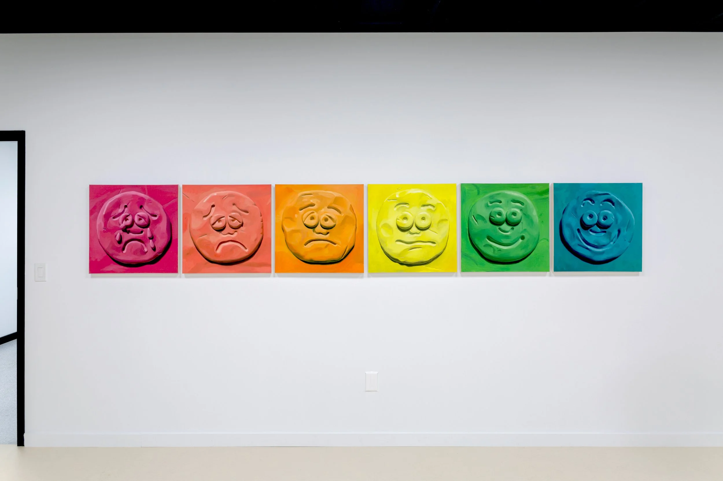 Erik Daniel White
These Drugs Aren’t Working, 2022
Oil on canvas
each 24 x 24 in
photo credit: @mollie_mckinley