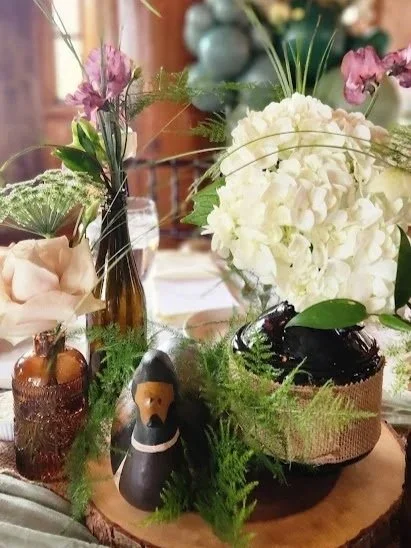 Fresh floral arrangements