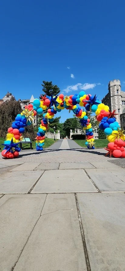balloon arch rainbow arch