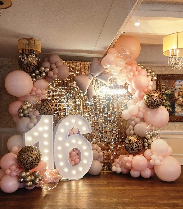 sweet 16 marquee rental light up numbers