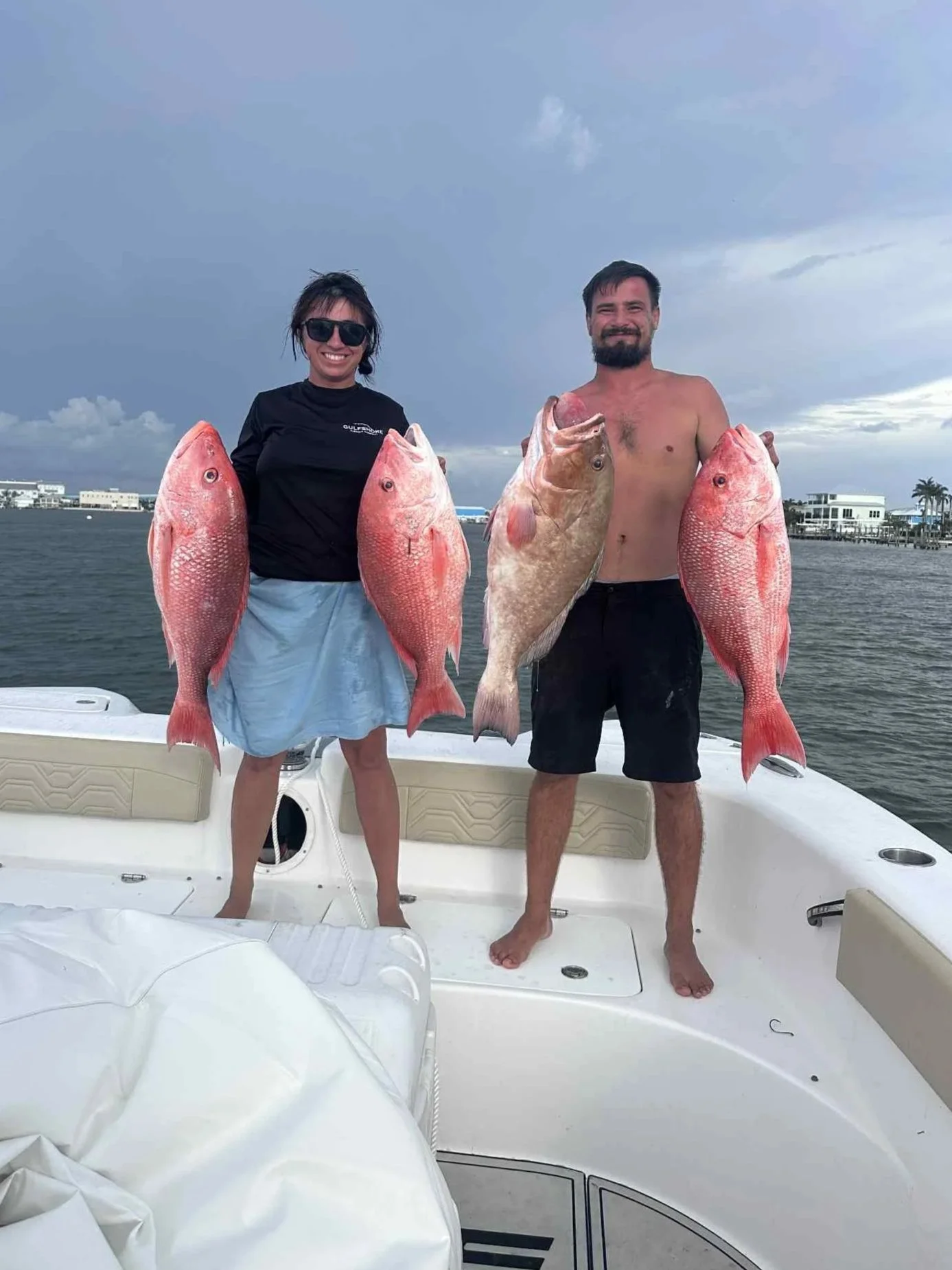Gulfshore fishing company owners went out for a fun trip to fill the cooler with snapper