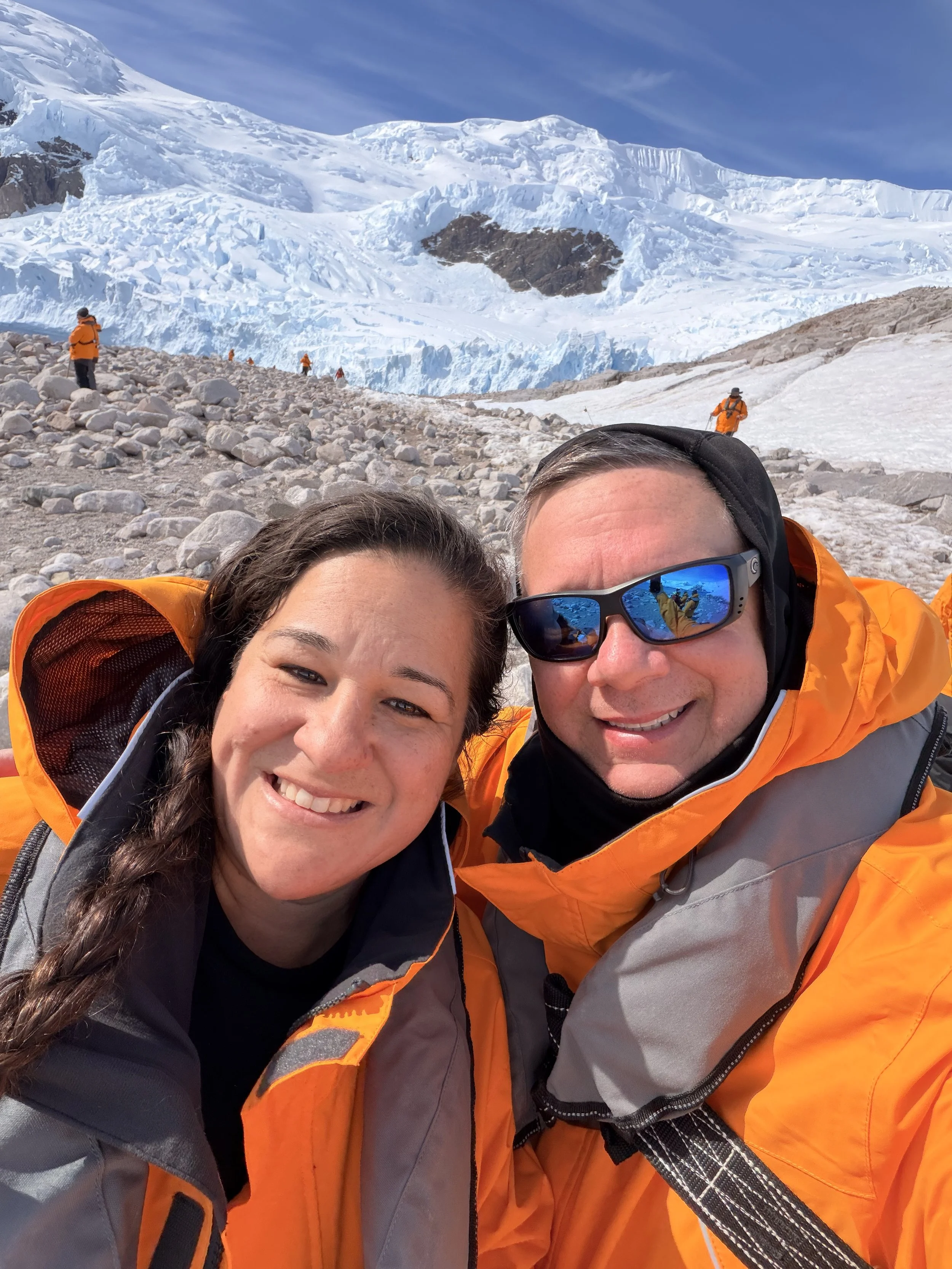 Chris & Olivia Loving Antarctic Travel