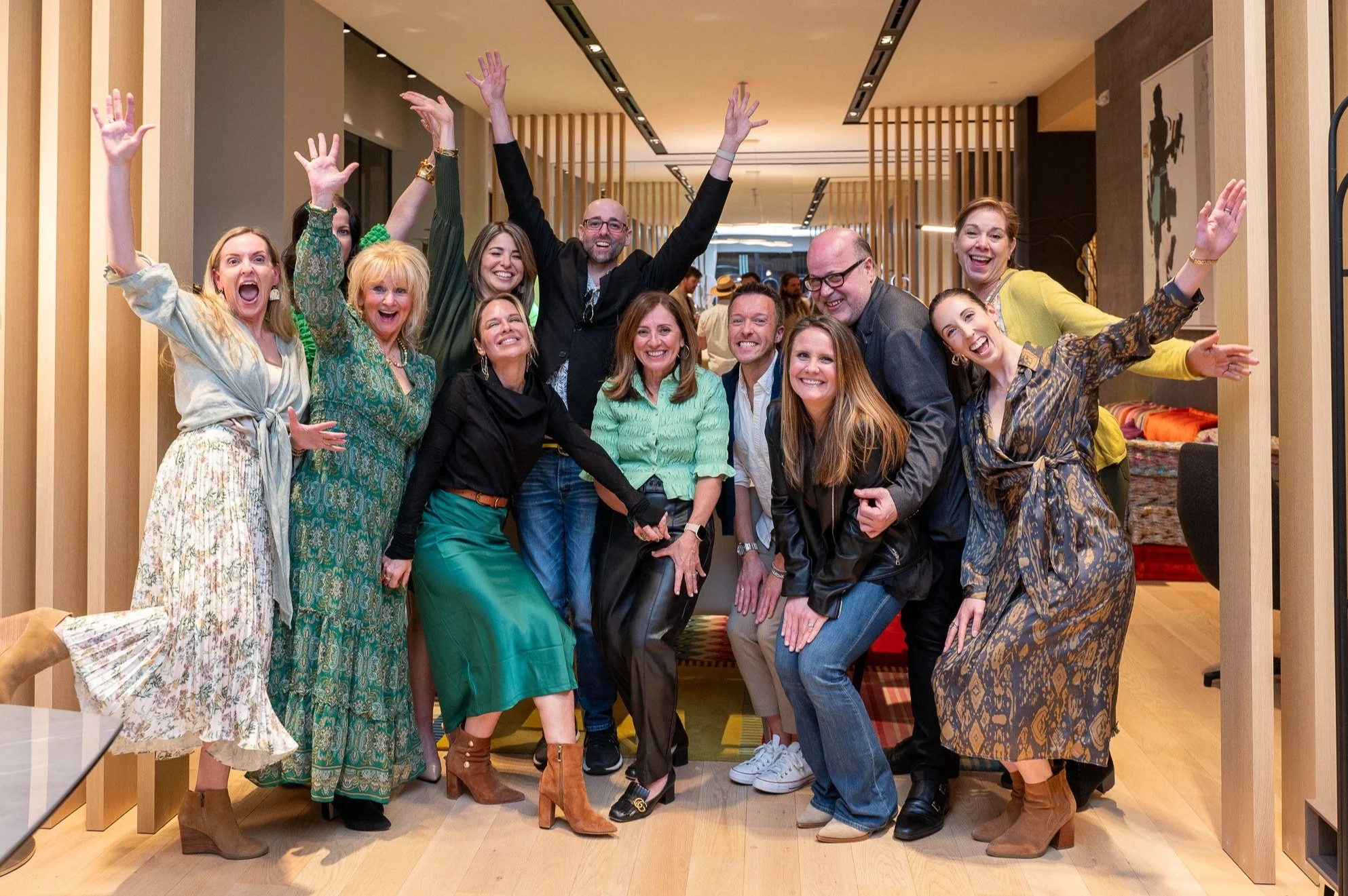Interior Designers networking with each other.