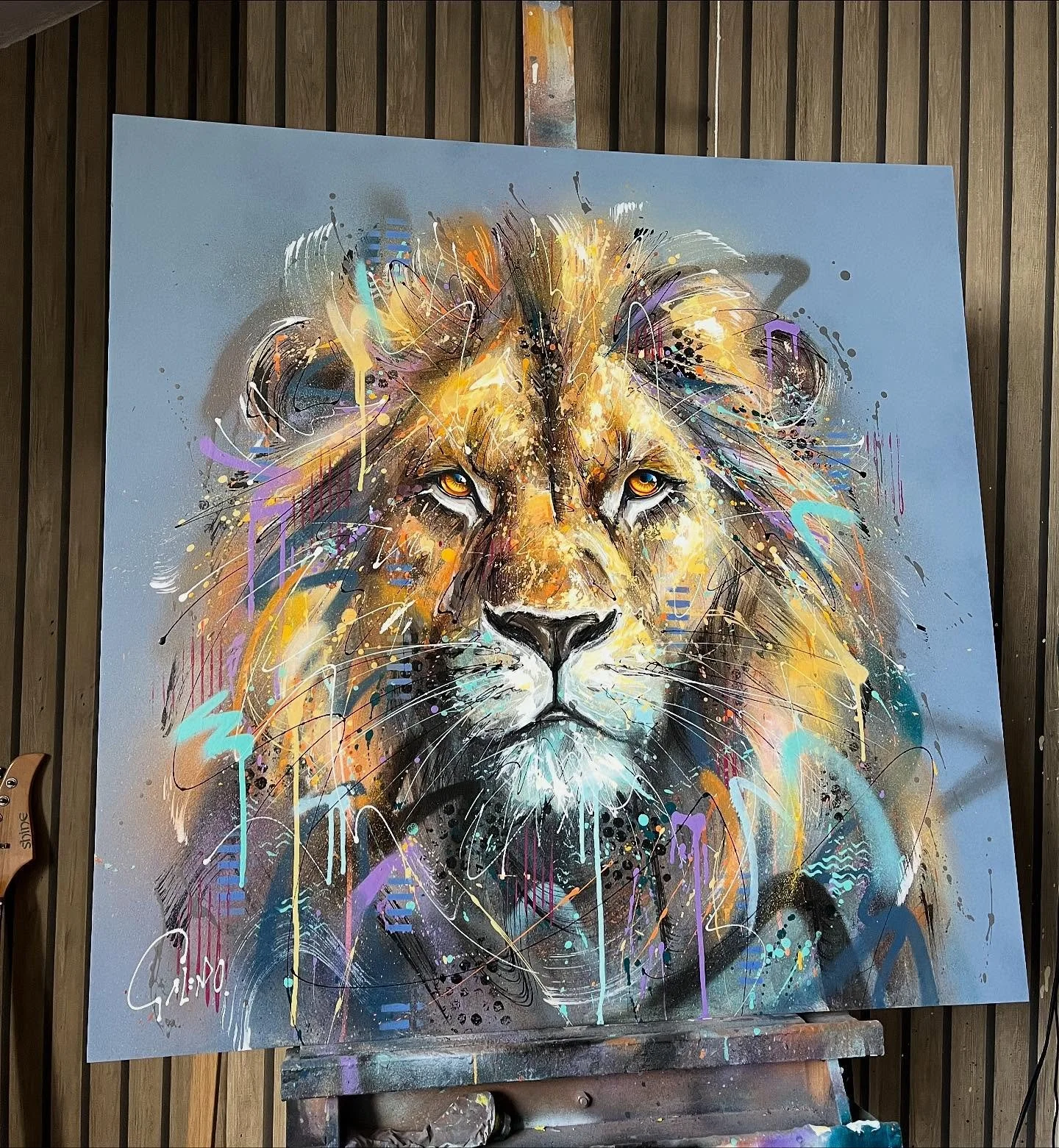 &ldquo;Leroy&rdquo; 🦁 
76x76cm.
Available at @chelmerfineartchelmsford 
Also big announcement coming soon 👀