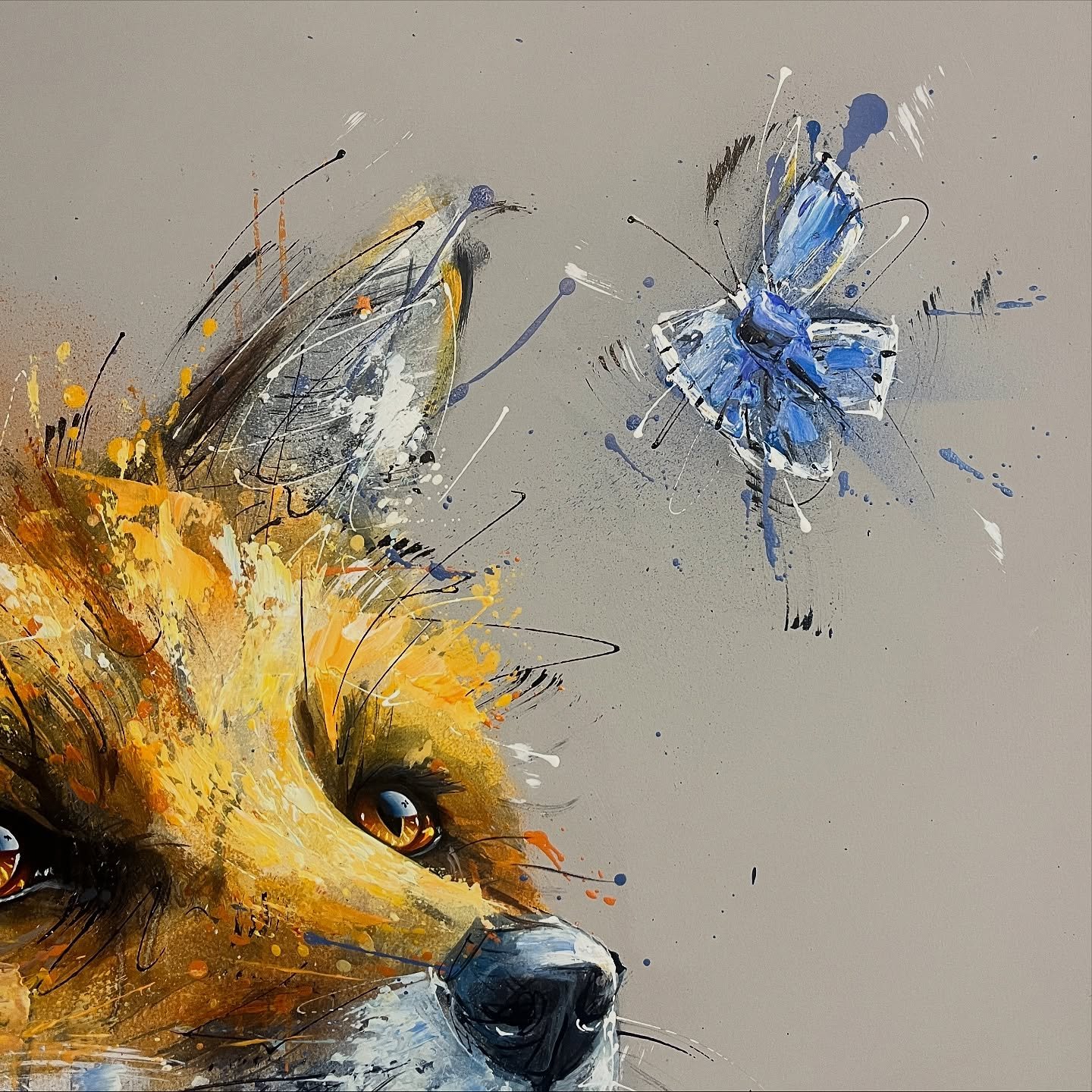 Little fox and butterfly commission from a few weeks ago ✅