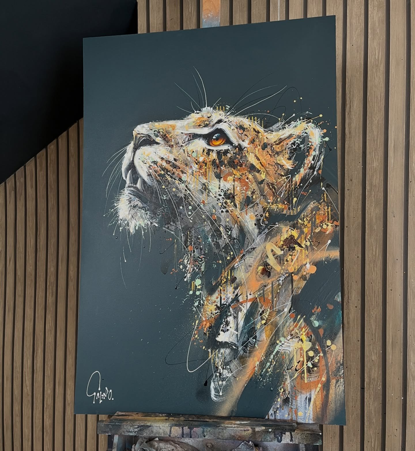 &ldquo;Asha&rdquo; 
Brand new original.
&pound;1995 currently available at @cloudgalleryfineart