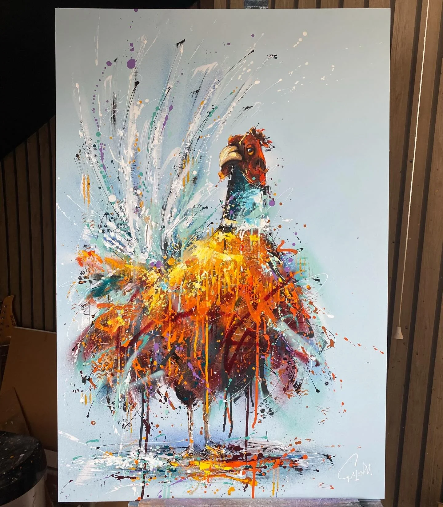 Phil the Pheasant, he&rsquo;ll be available as a limited run of 25 prints. 
Pre-order now exclusively with @cloudgalleryfineart &pound;995.
Original still available too! 🟢