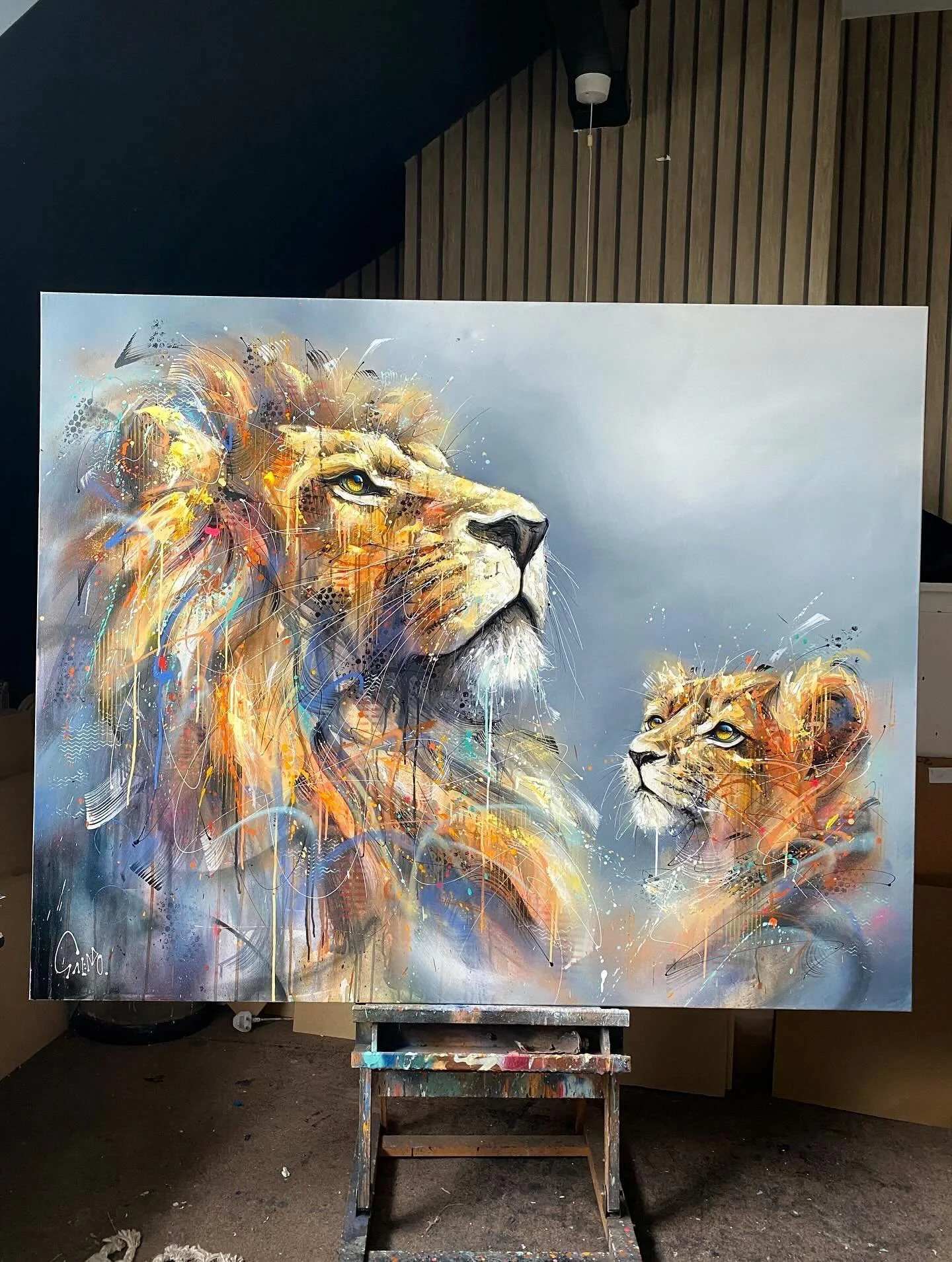 &ldquo;The Successor&rdquo; 

150x120cm

Brand new original fresh out the studio, heading to @theartizens  for my next exhibition - Saturday 6th June. 

#lionart #lion #wildlifeart