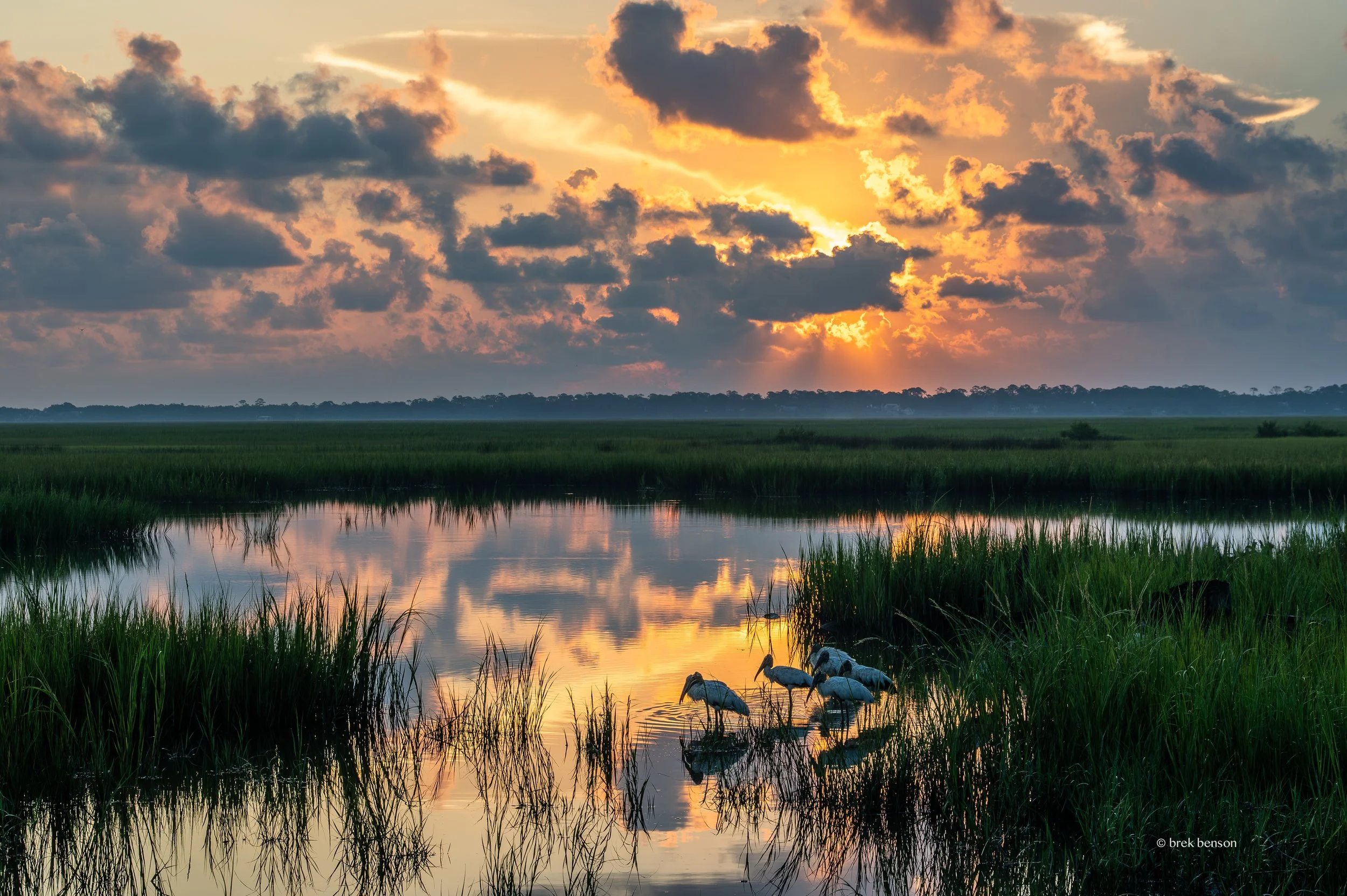 Stormy sunrise, Saint Simons Island, Georgia
