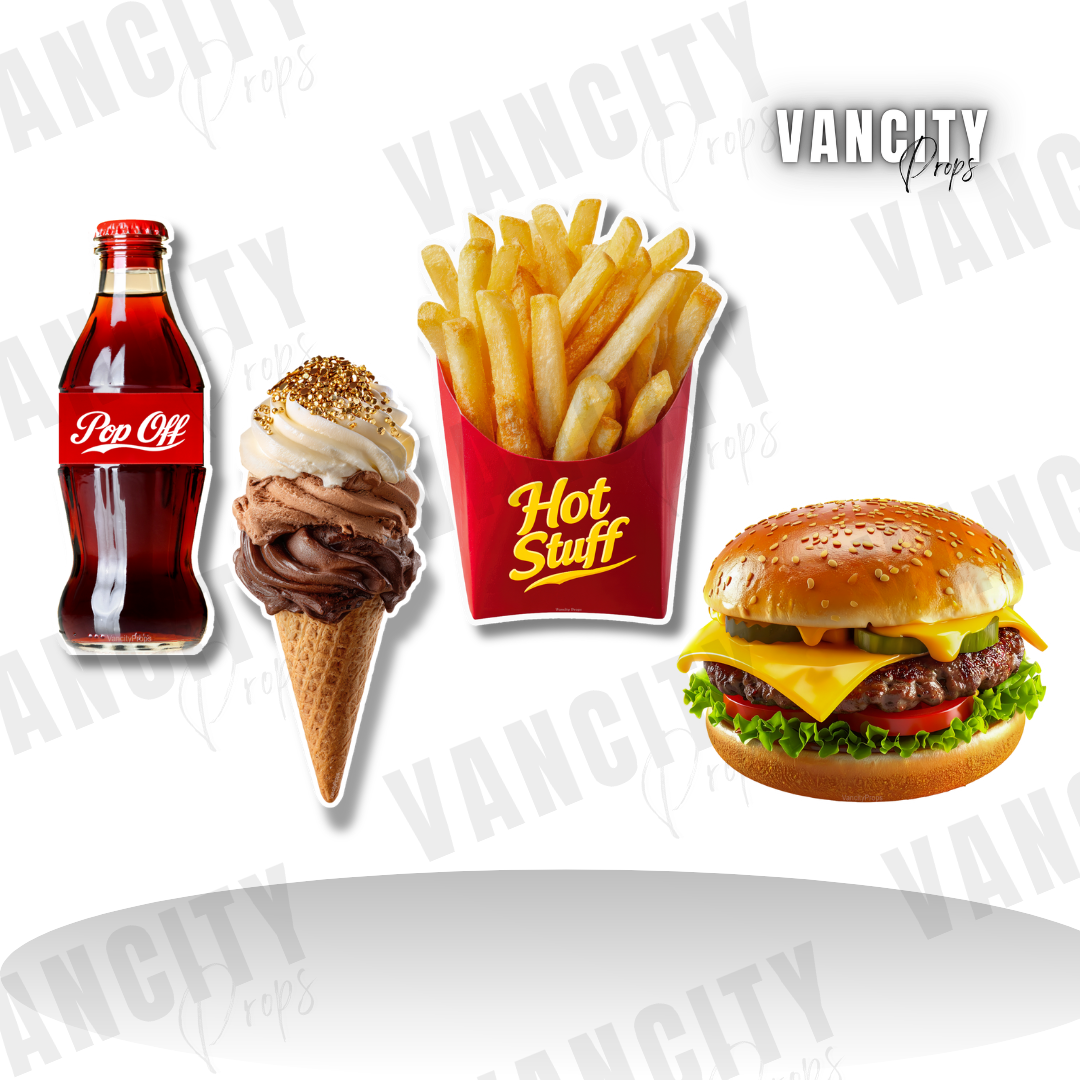Handheld Set 2: Burger, Fries, Icecream, Soda