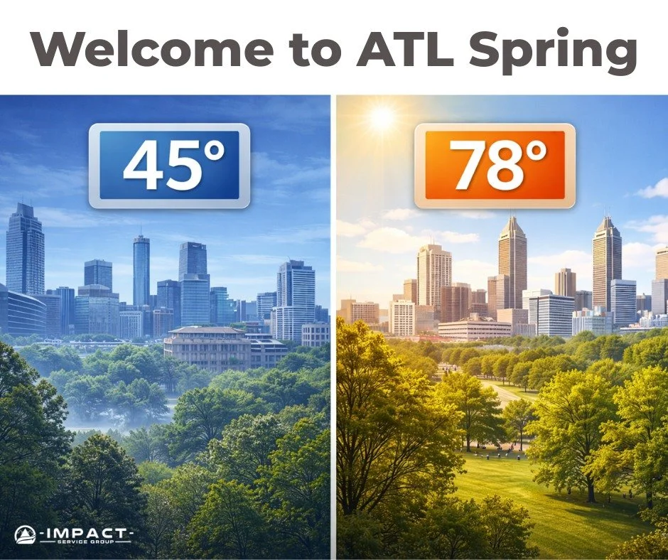 ❄️ 45&deg; in the morning.
☀️ 78&deg; by lunch.
Heat &rarr; AC &rarr; heat again.

That kind of temperature swing makes your system work HARD every single day. A quick spring tune-up now keeps your building comfortable (and avoids headaches later).

