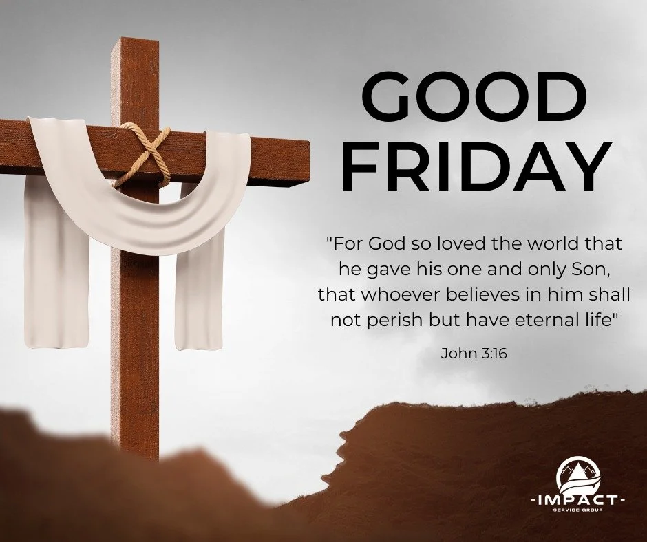 Good Friday is a powerful reminder of sacrifice, grace, and the hope we&rsquo;ve been given. In the midst of our busy lives, may we take a moment to reflect on what this day truly means, and the promise that follows.

🙏 Grateful for His love. Thankf