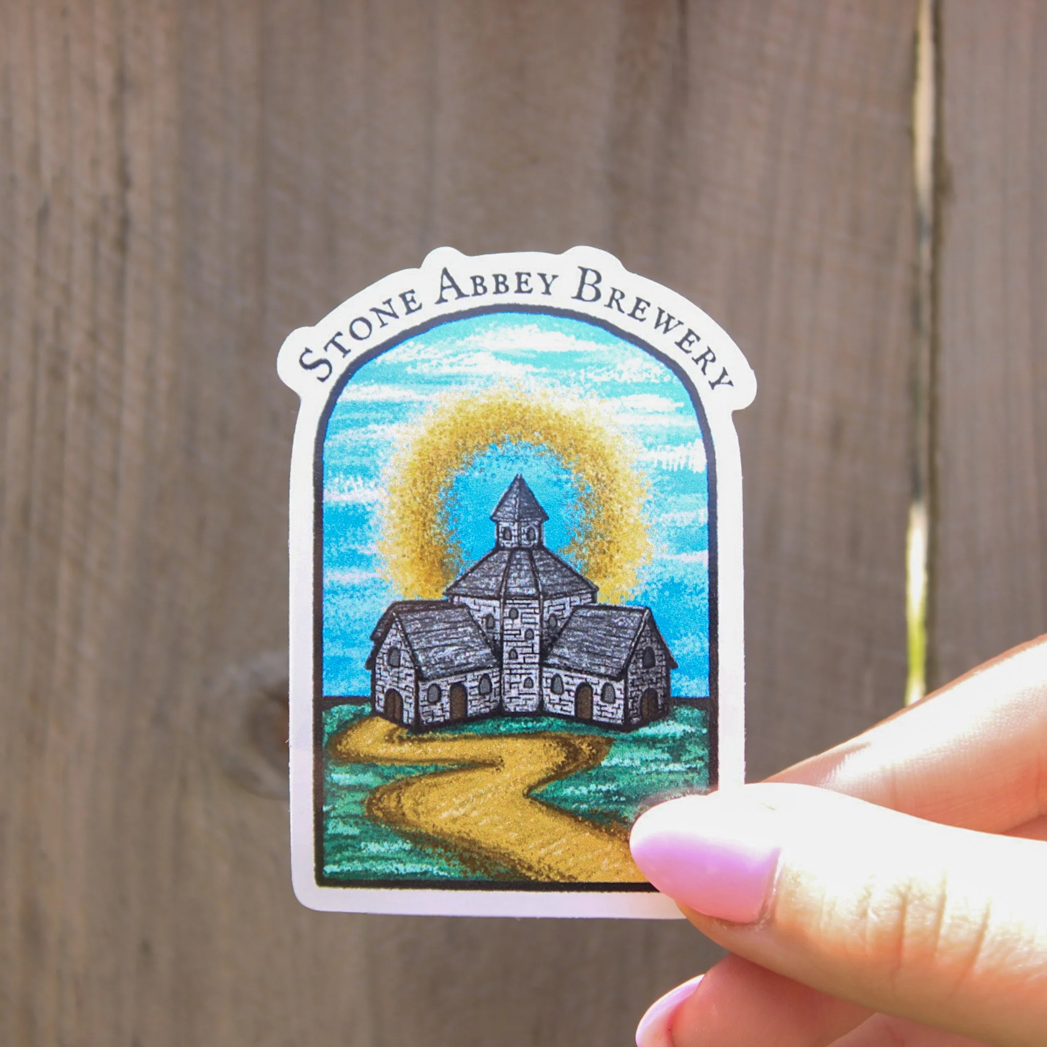 Stone Abbey Sticker