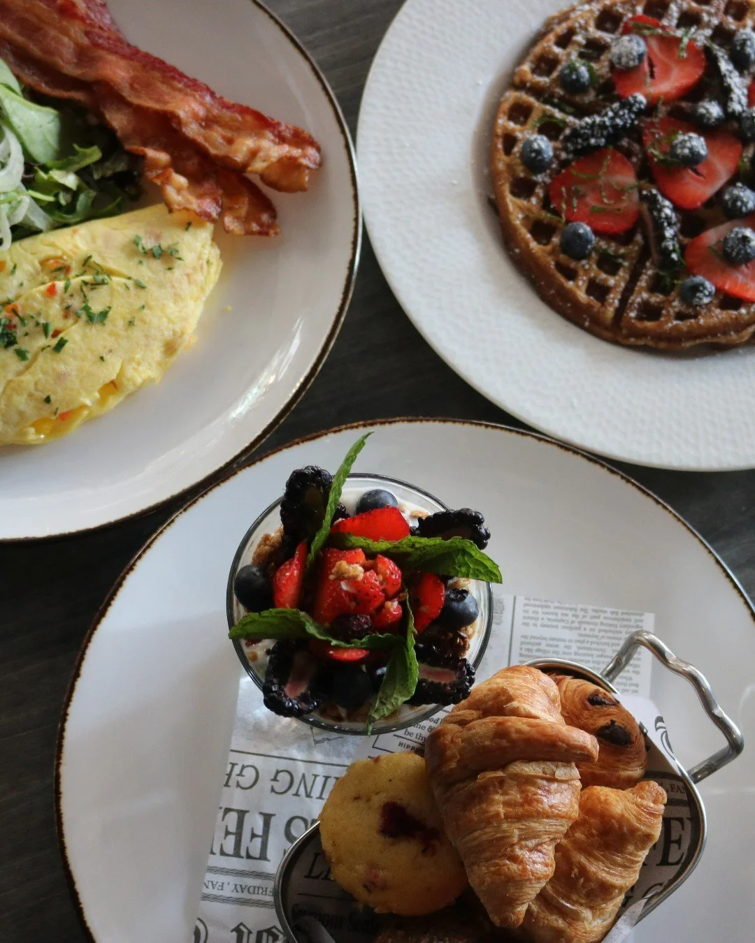 Start your mornings with us!
Breakfast available every day from 7:30am -10:30am