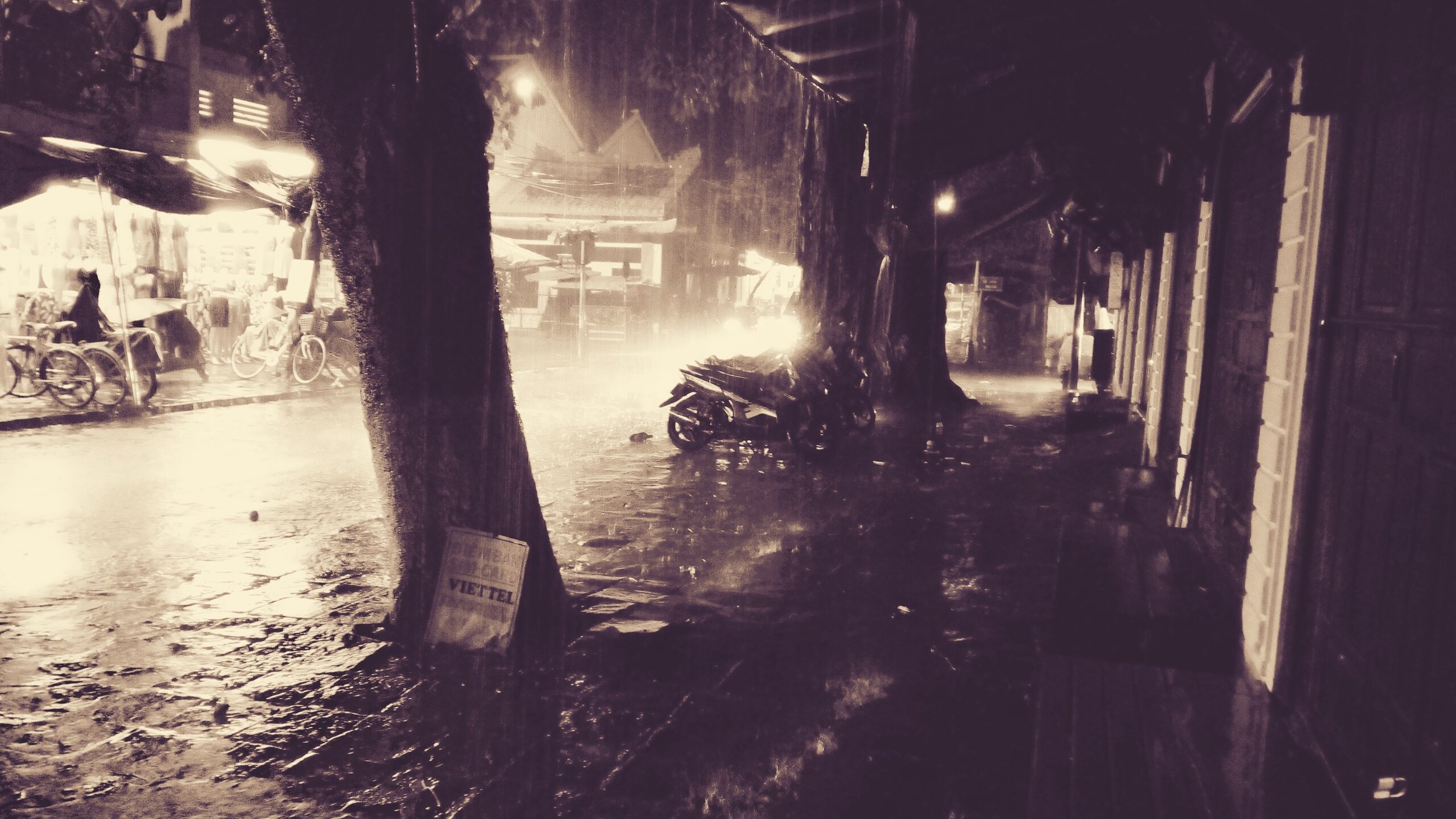Regen in centraal Vietnam