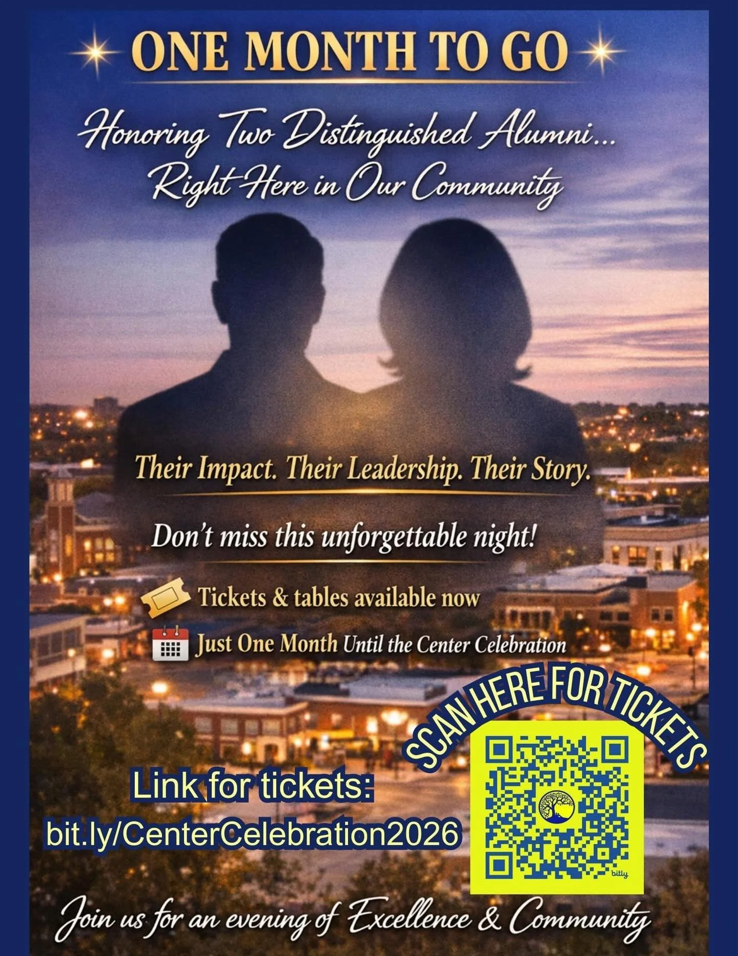 ✨ ONE MONTH TO GO ✨

In just 30 days, we&rsquo;ll gather to celebrate two Distinguished Alumni who aren&rsquo;t celebrities from afar &mdash; they&rsquo;re right here in our community.

Their impact. Their leadership. Their story.

This is one of tho