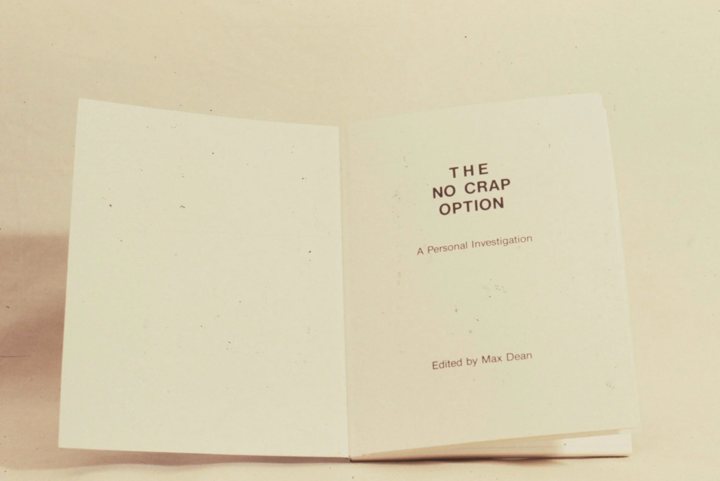 No Crap Option - 1977