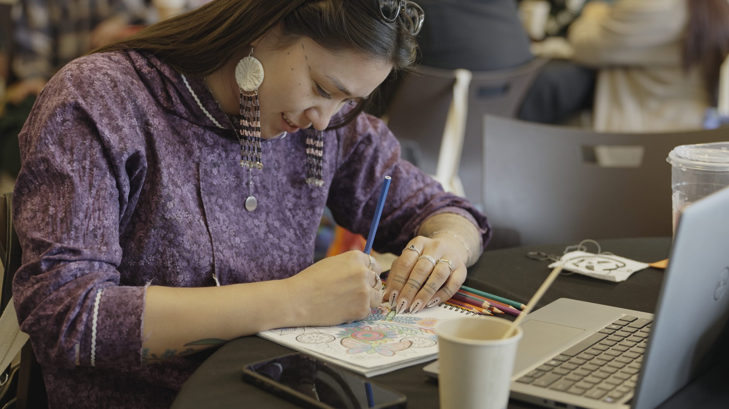 art therapy at Indigenous Youth Roots Gathering 2025 - Whitehorse, Yukon