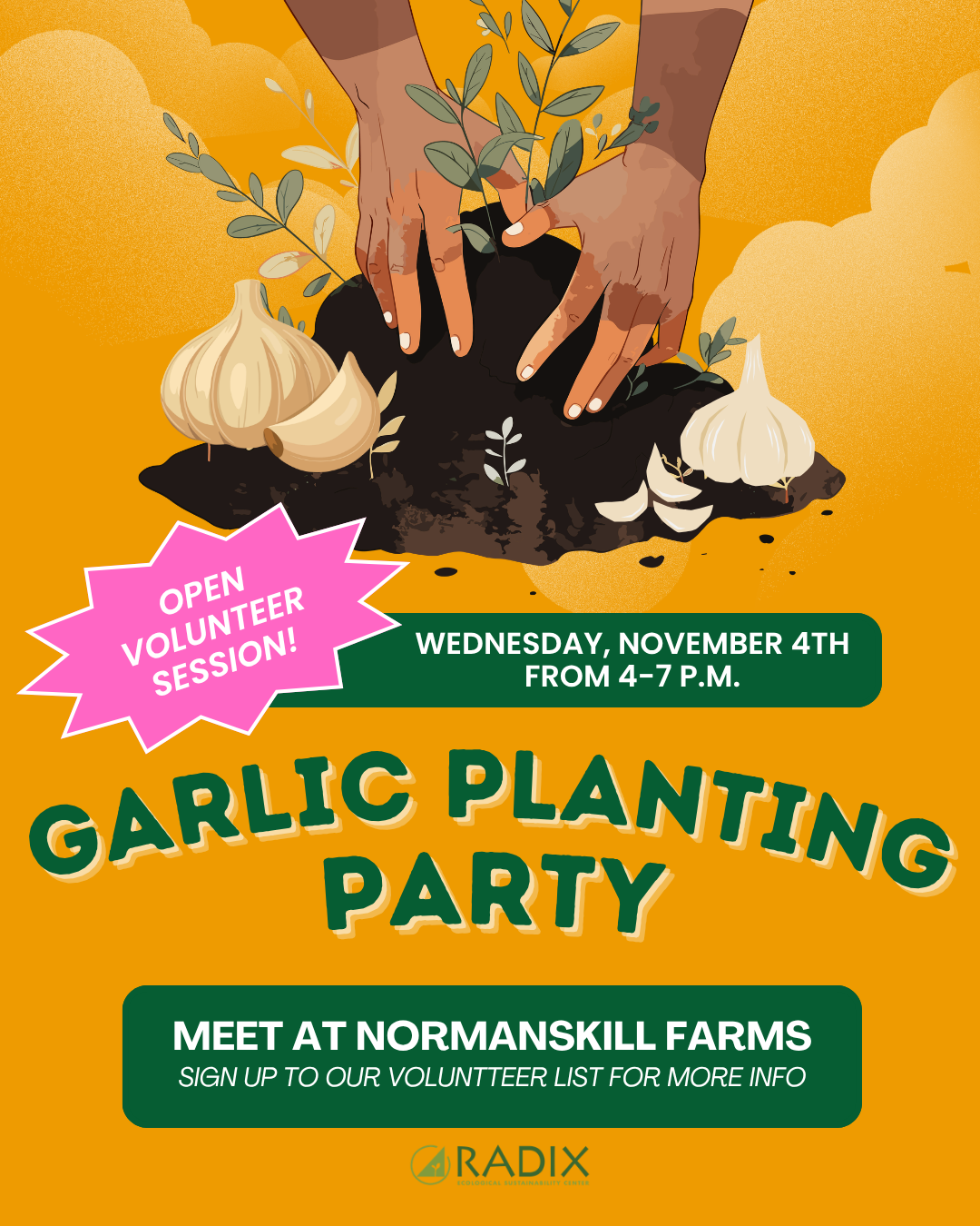 Volunteer Day: Garlic Planting Party