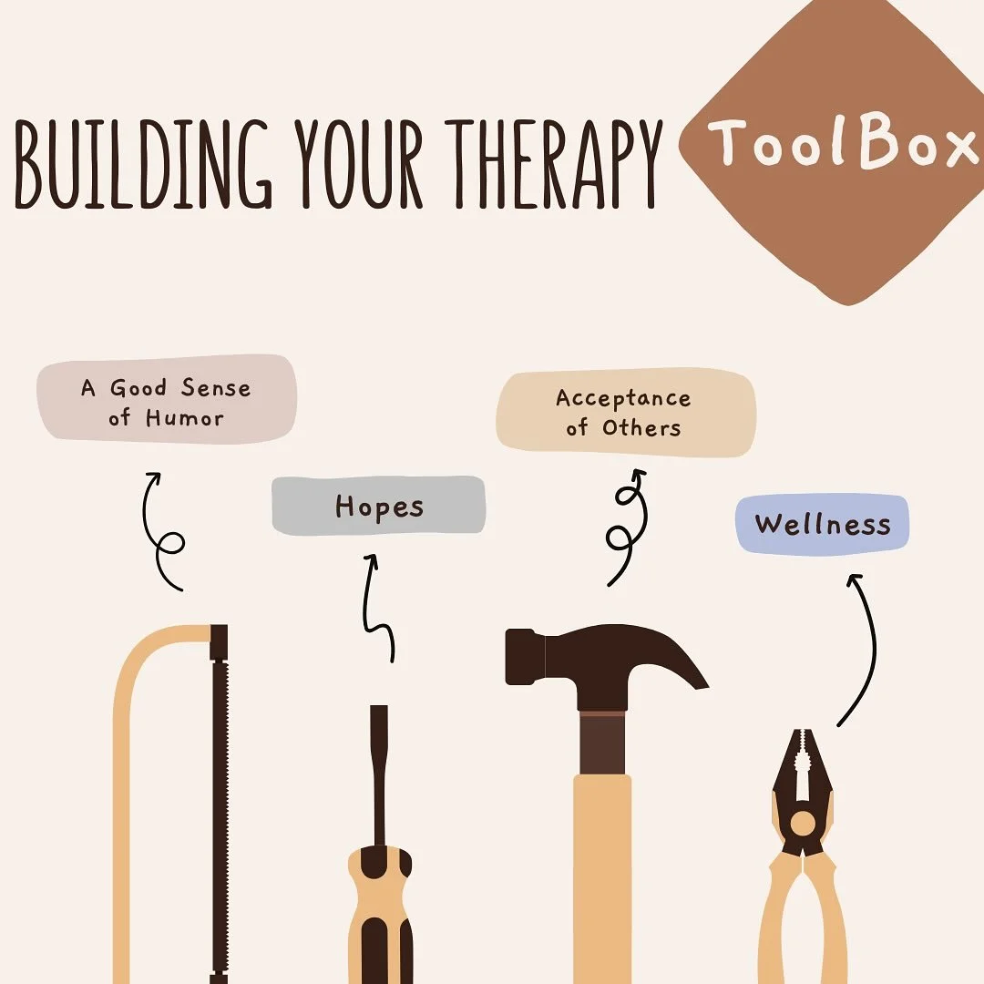I love a good therapy toolbox! I personally believe people come to therapy already possessing many different coping skills and tools for life, sometimes they just need a little help identifying them. That&rsquo;s what I am here for! I want to help yo