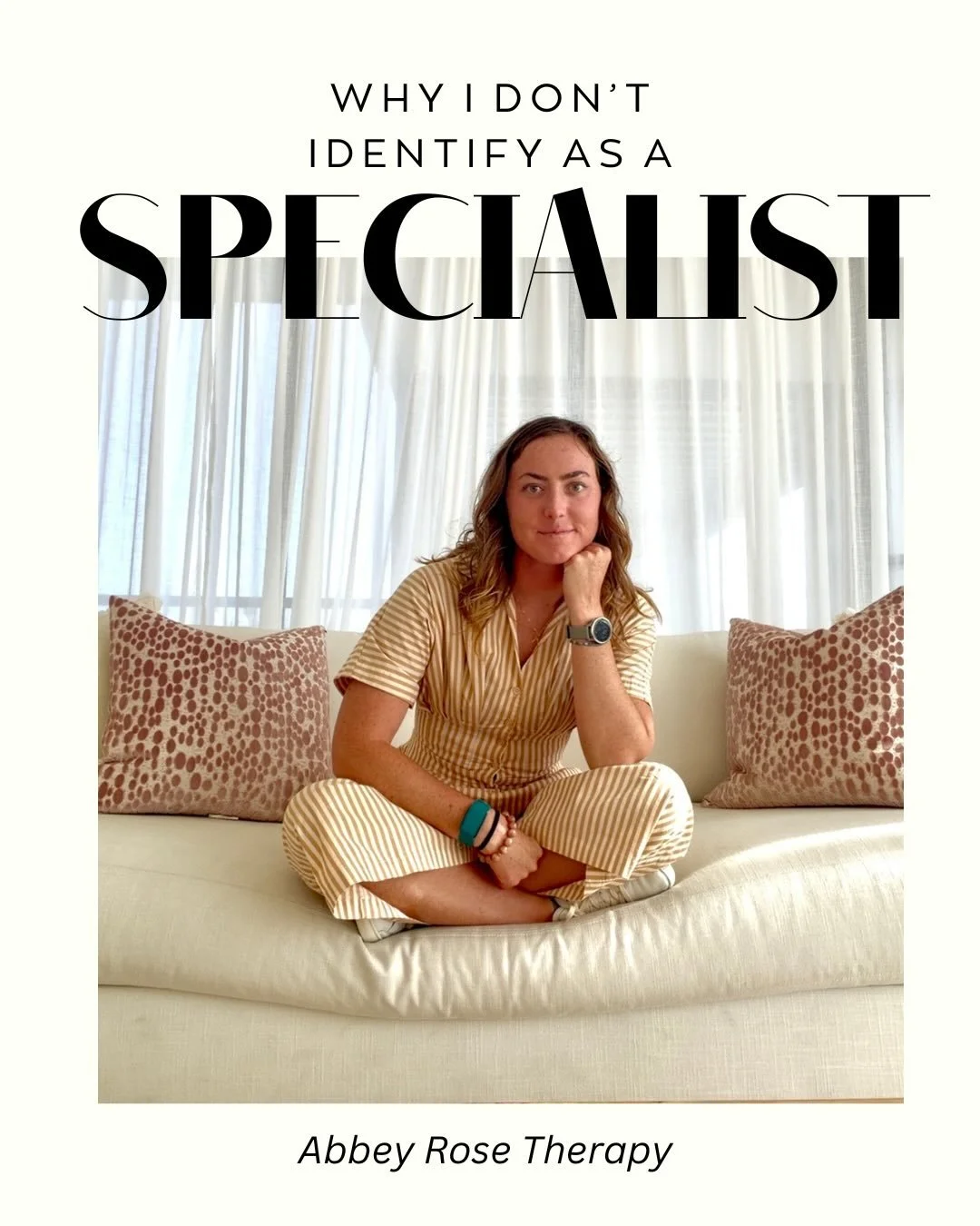 I&rsquo;ve never fully connected with the idea of calling myself a &ldquo;specialist&rdquo; or &ldquo;expert&rdquo; as a therapist.
Not because I don&rsquo;t deeply care about the work I do, but because I want to remain curious, open, and always grow