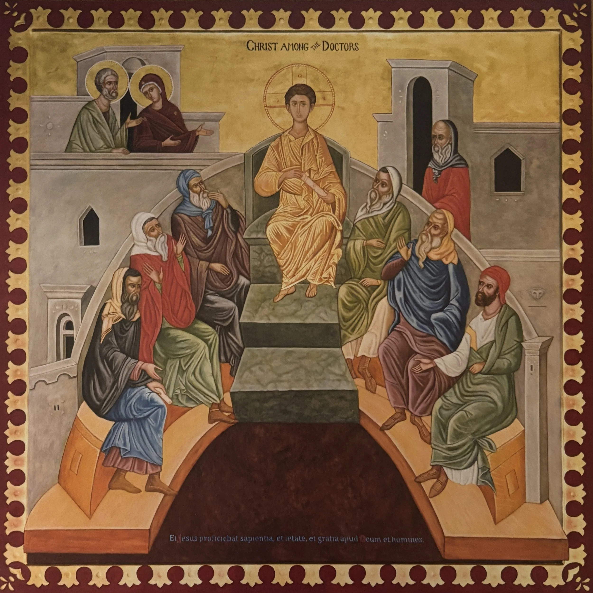 Christ and the Doctors Icon