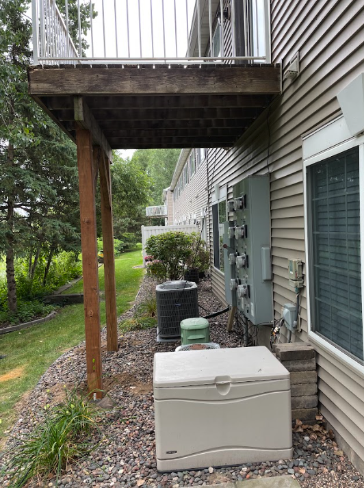 Circle Pines Minnesota deck post repair