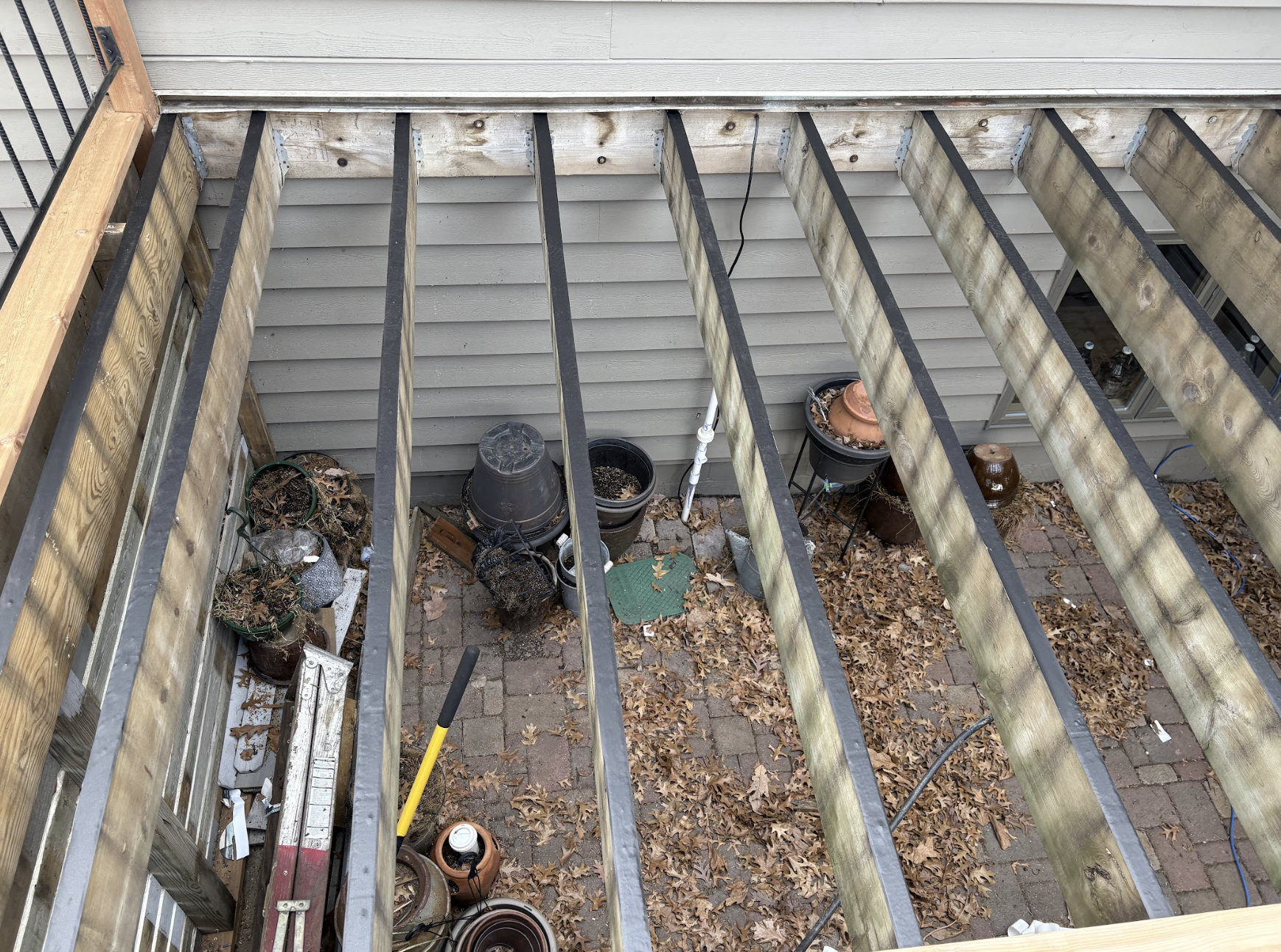 During deck repair in Lakeville MN