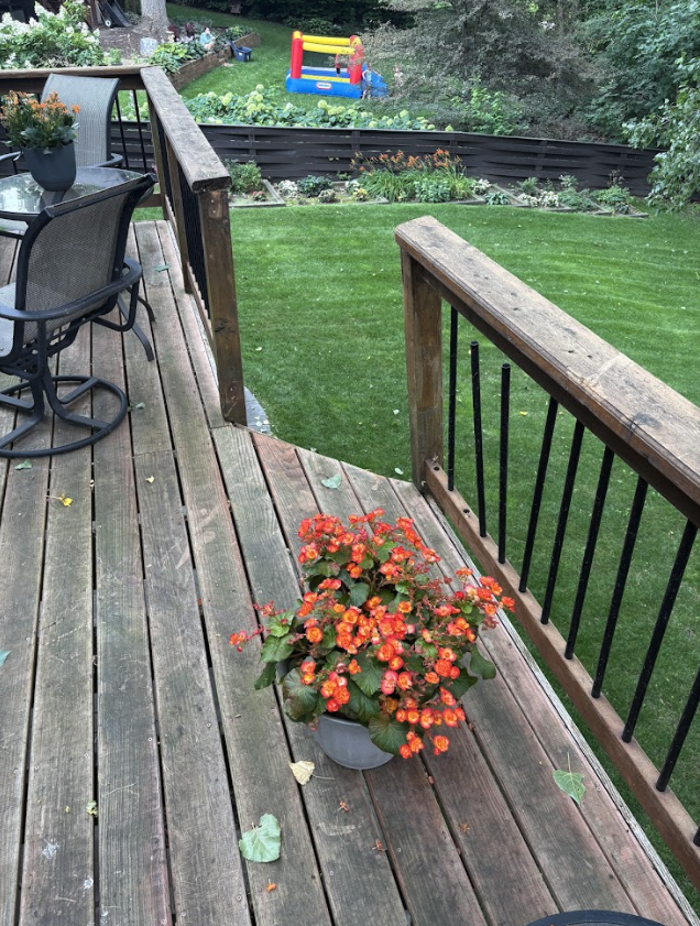 Before deck railing repair in Eagan MN