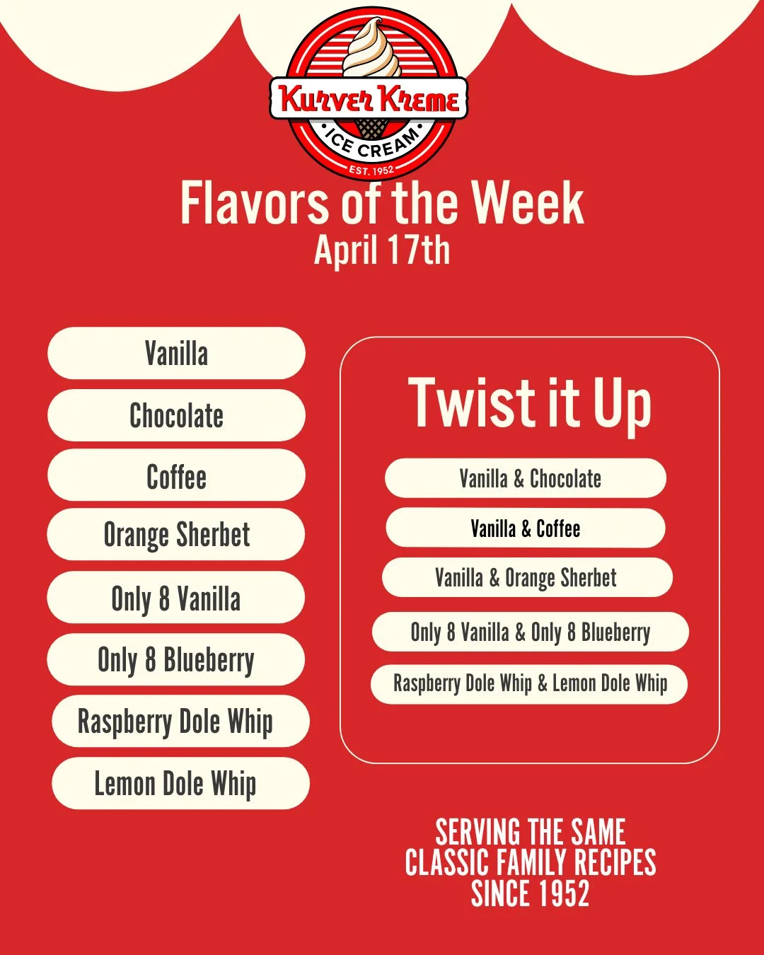 "A life without dreams is like ice cream without sprinkles"⁠
⁠
Dream big and swirl bigger. Kurver&rsquo;s flavors of the week are HERE and they&rsquo;re anything but plain.