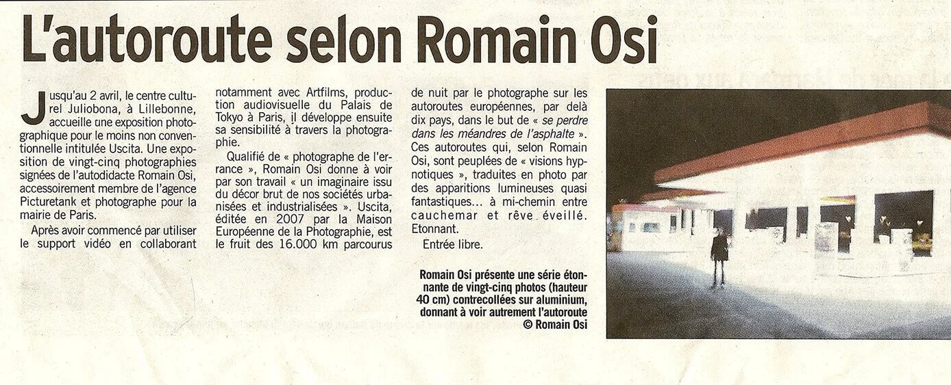 "Uscita" dans d'autres Centre d'Arts en France