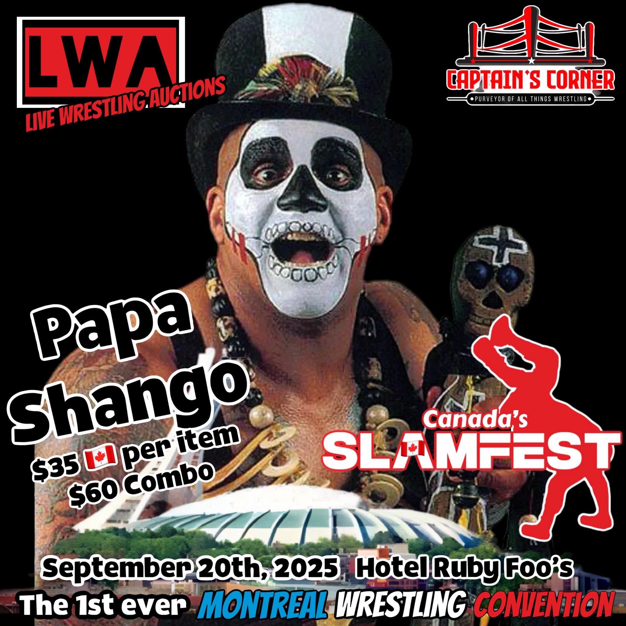 Papa Shango $35 CAD per item / $60 CAD Combo