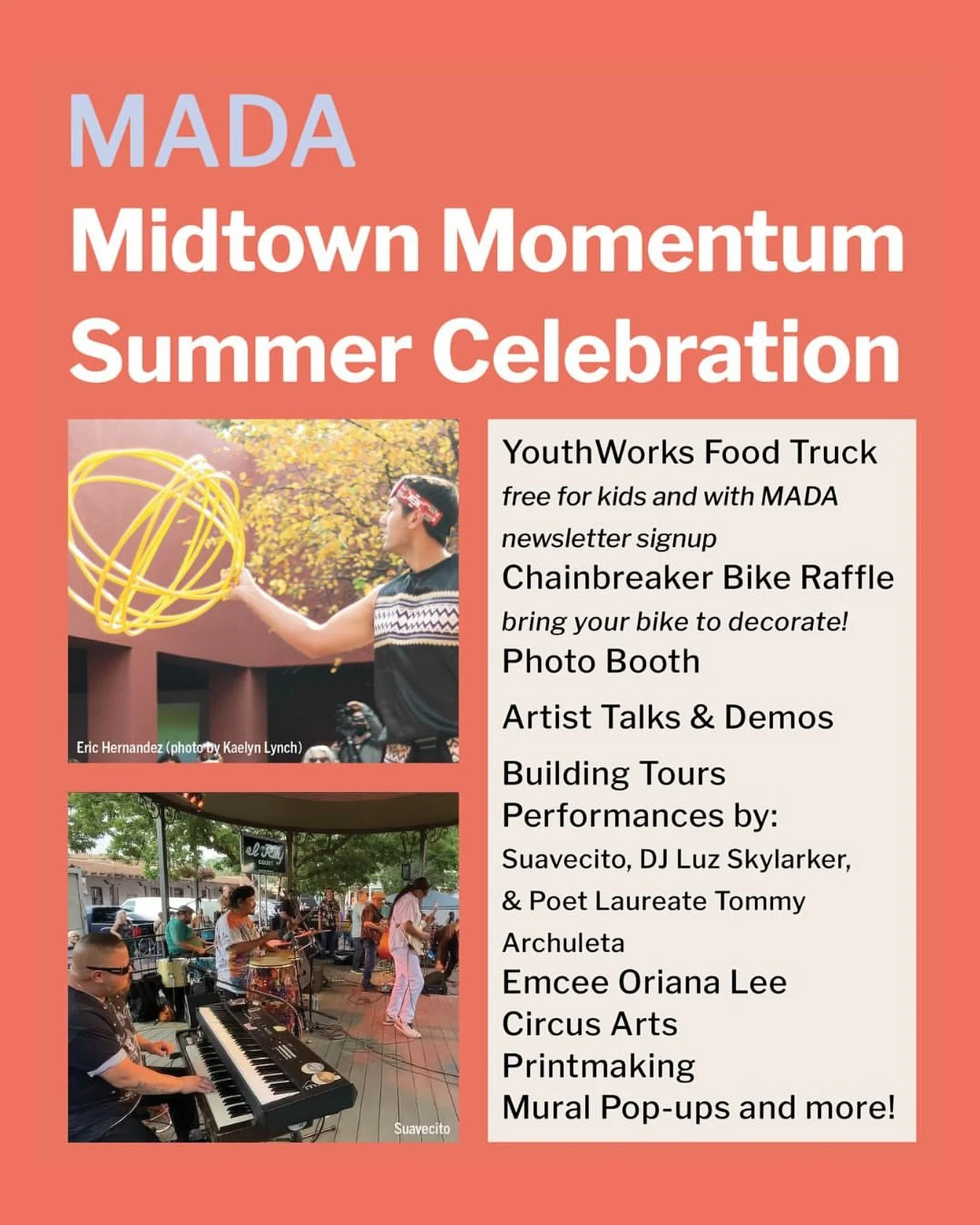 Repost from @midtownartsanddesignalliance
&bull;
Midtown Momentum Summer Celebration
Saturday, June 14 | 🕐 1&ndash;4 PM
Midtown Campus Courtyard-FREE &bull; Family-Friendly &bull; Open to All!
Learn about what is happening in your Midtown!

MADA par