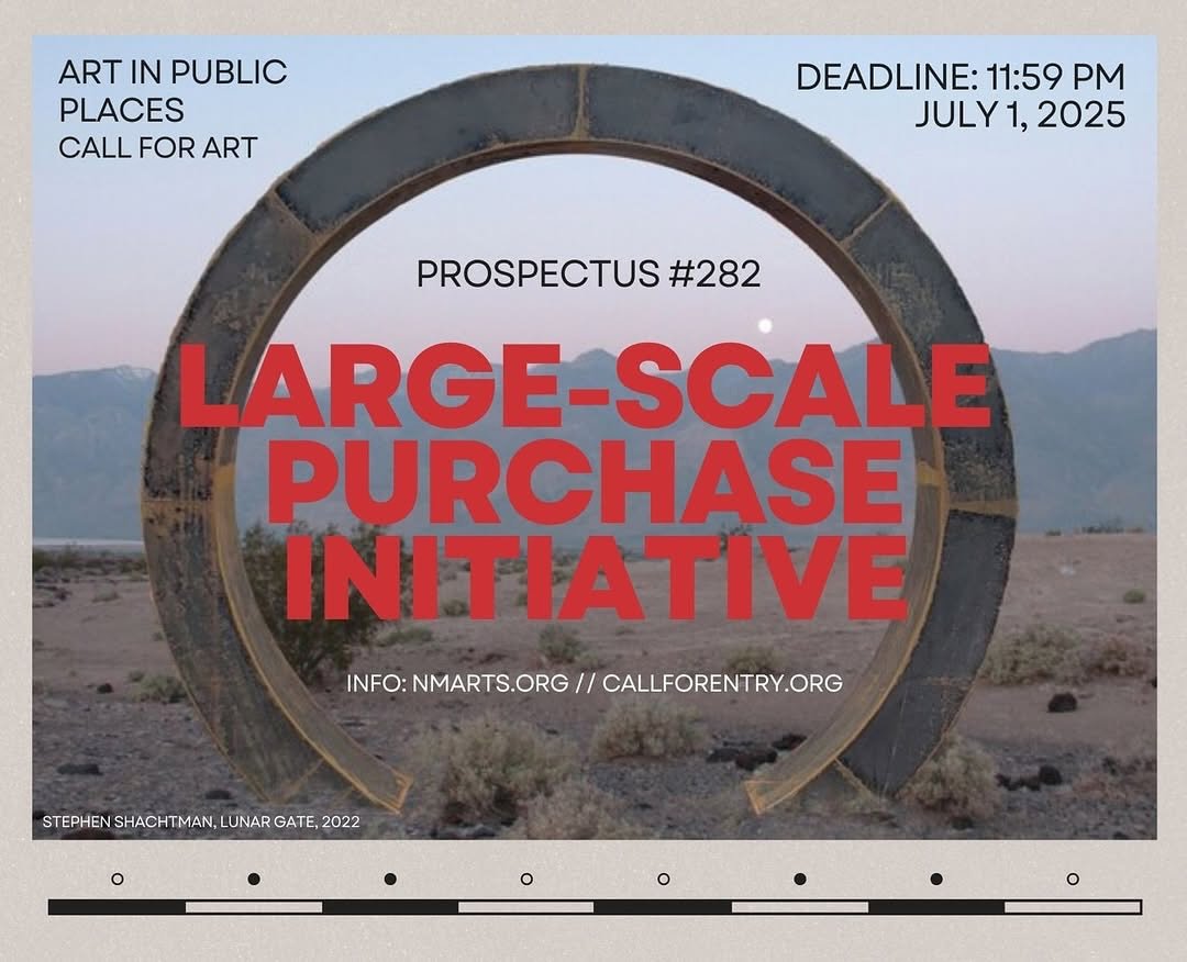 Repost from @newmexicoarts
&bull;
New Mexico Arts Prospectus #282 Large-Scale Purchase Initiative
Project Intent:
The objective of the Large-Scale Purchase Initiative is to diversify the state&rsquo;s public art collection by purchasing artwork from 