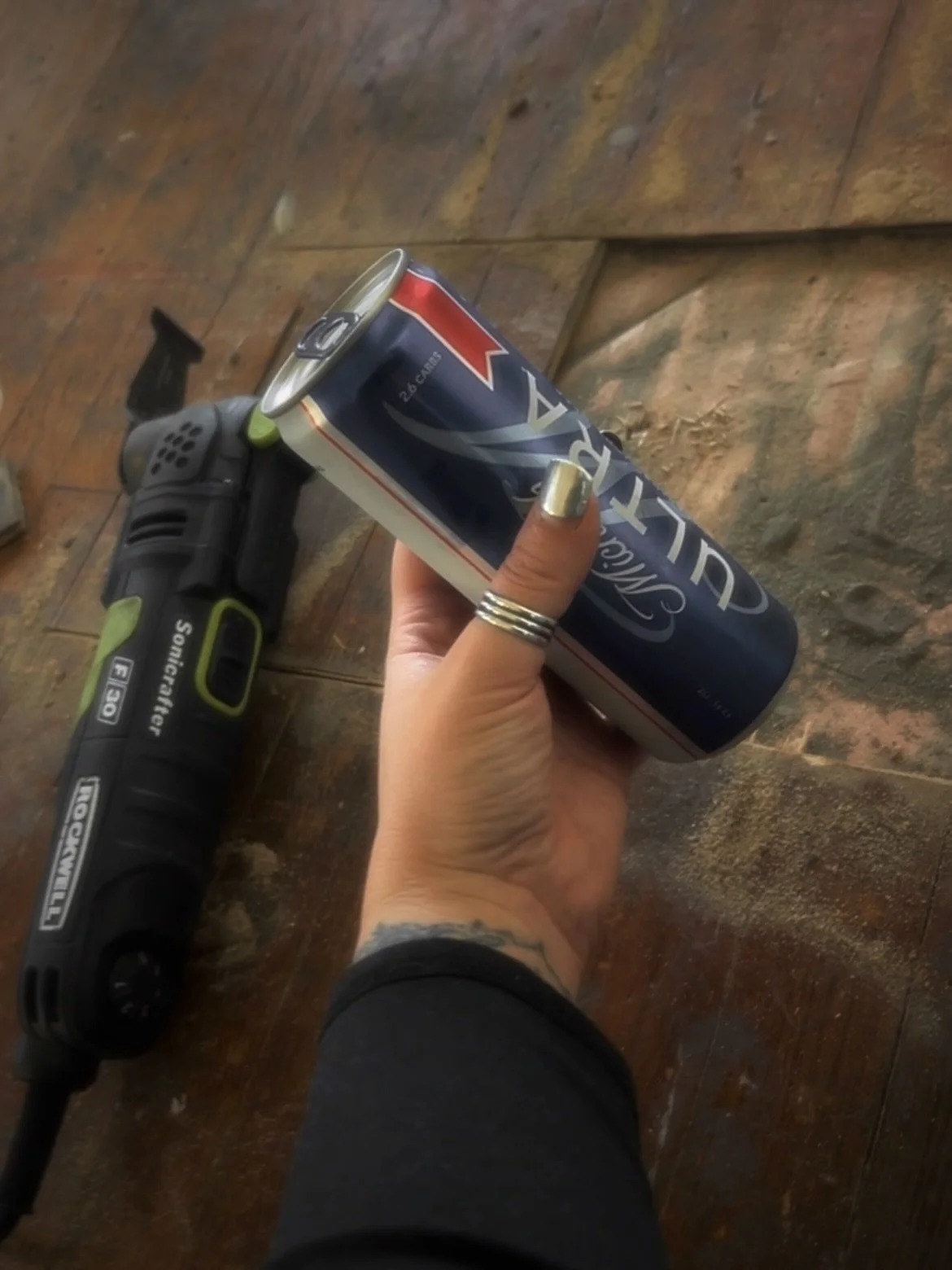 Taking a little break from all things jewelry today to focus on my Victorian &mdash; a bit of restoration here, a bit of floor destruction there. 

Don&rsquo;t worry though, I&rsquo;m still accessorized &mdash; wearing my Omen Ring, MADE TO ORDER in 