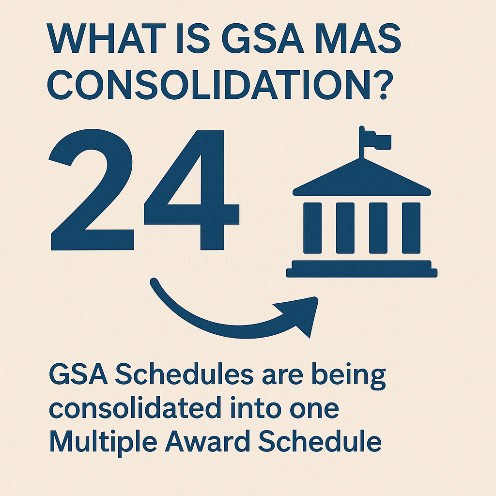 GSA MAS Consolidation: What is GSA MAS Consolidation?