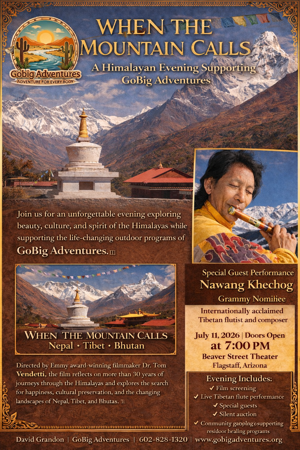 Fundraiser: When the Mountain calls, a film by Tom Vandetti