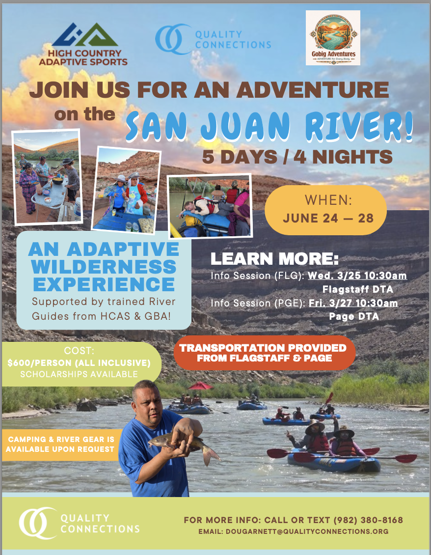 Goin' Big kayaking down the verde River with Quality Connections PaGE AND FLAGSTAFF!