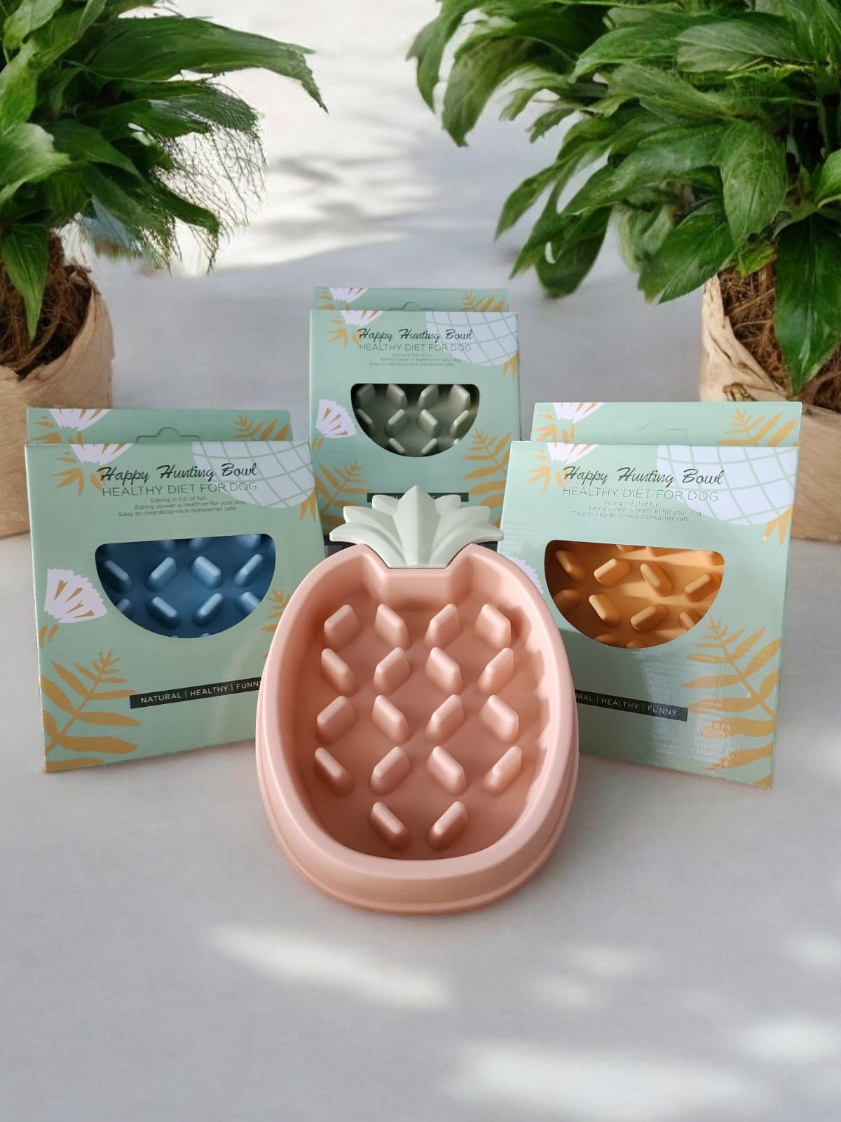 Slow Feeder Bowl Pineapple edition