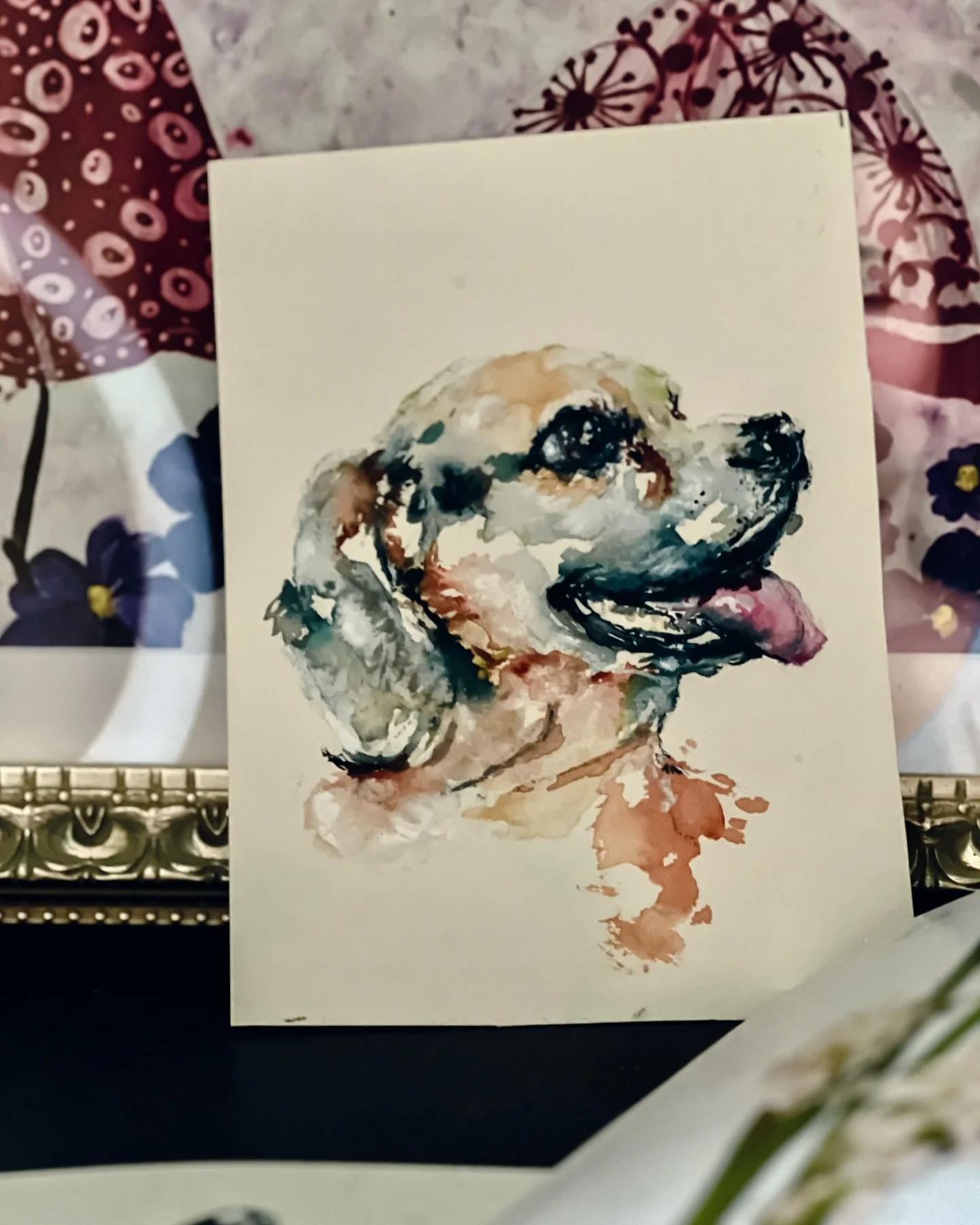 A sweet boy for a sweet gal!!! &hearts;️ @archespapers &amp; @windsornewton 

#petportraitartist #beagle #watercolor #watercolourpainting #petportrait
