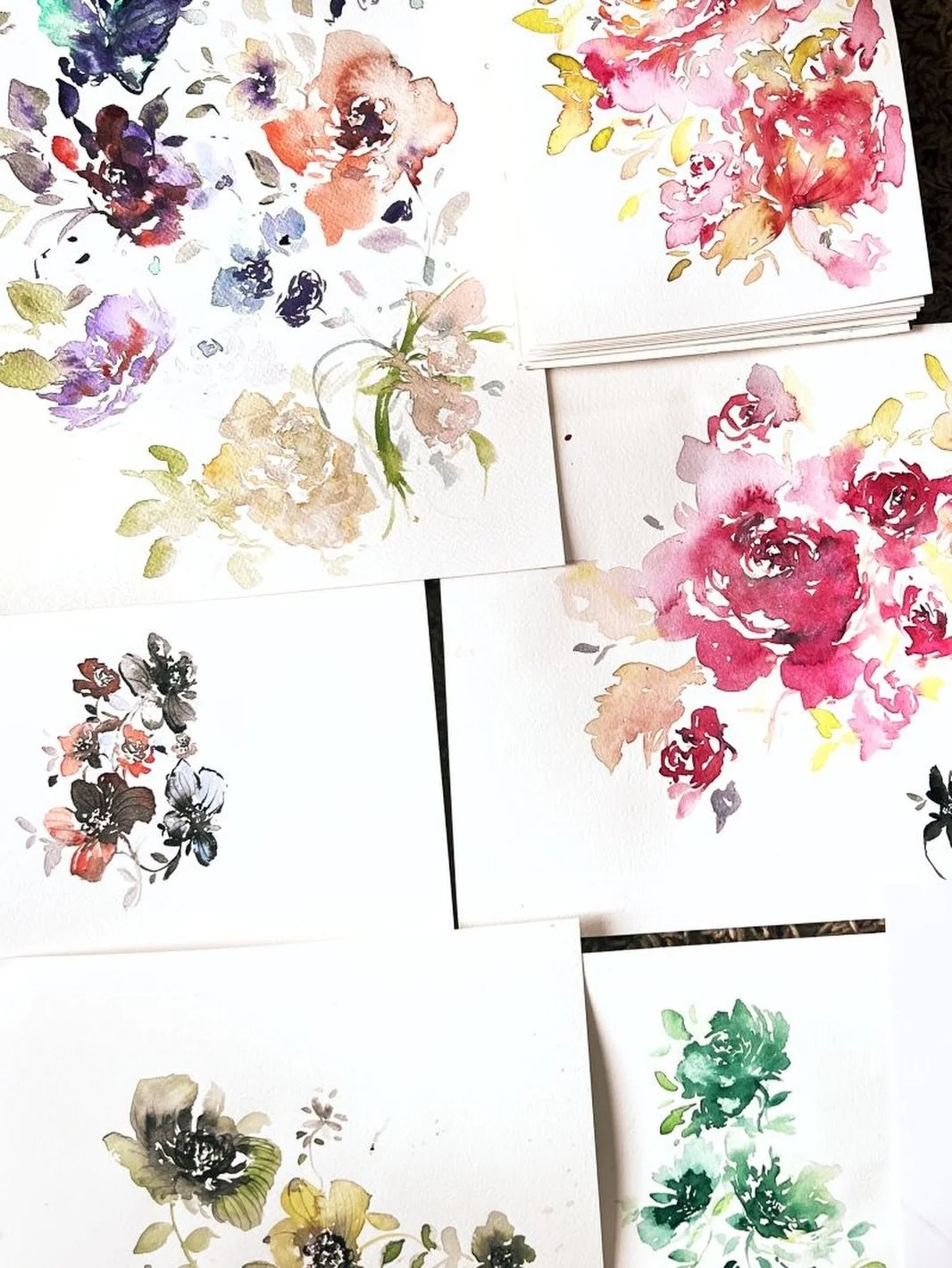 Keep creating your art! Here few of my recent watercolor sketches. &hearts;️ Please send me your work too so we can celebrate beauty together.