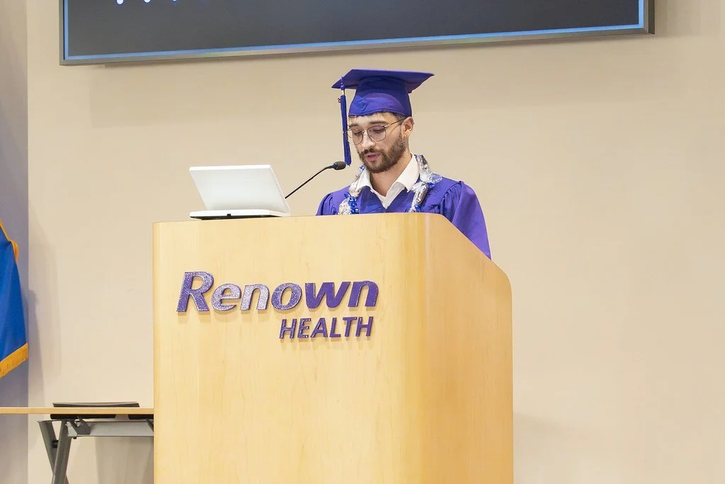 Renown Graduating Class 2025 - Jason Speaking at Podium.jpg