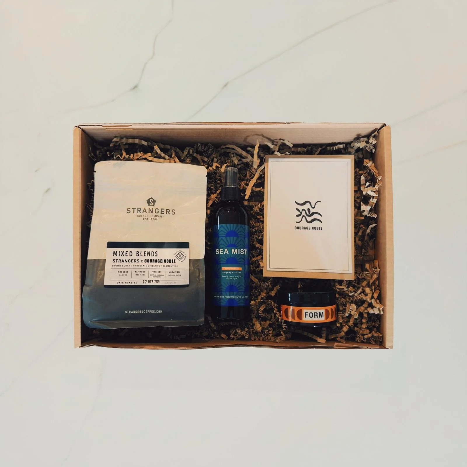Courage | Noble — Bespoke Hair Care Gift Box | Optional Gift Voucher