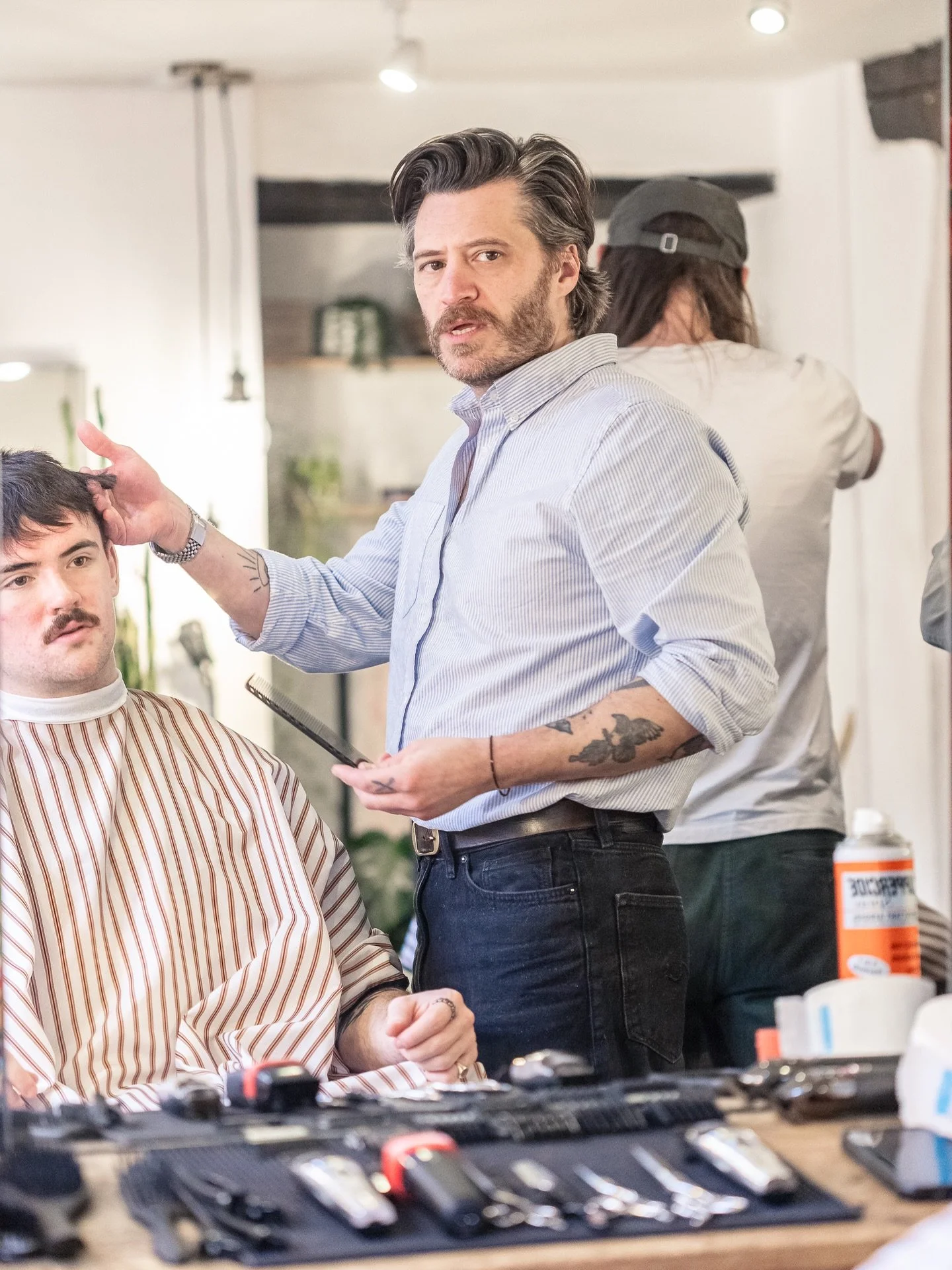 Feels like a big decision was being made here! @_tn_uk any ideas mate? I know it was a banging haircut though!! Thanks for always trusting us dude!