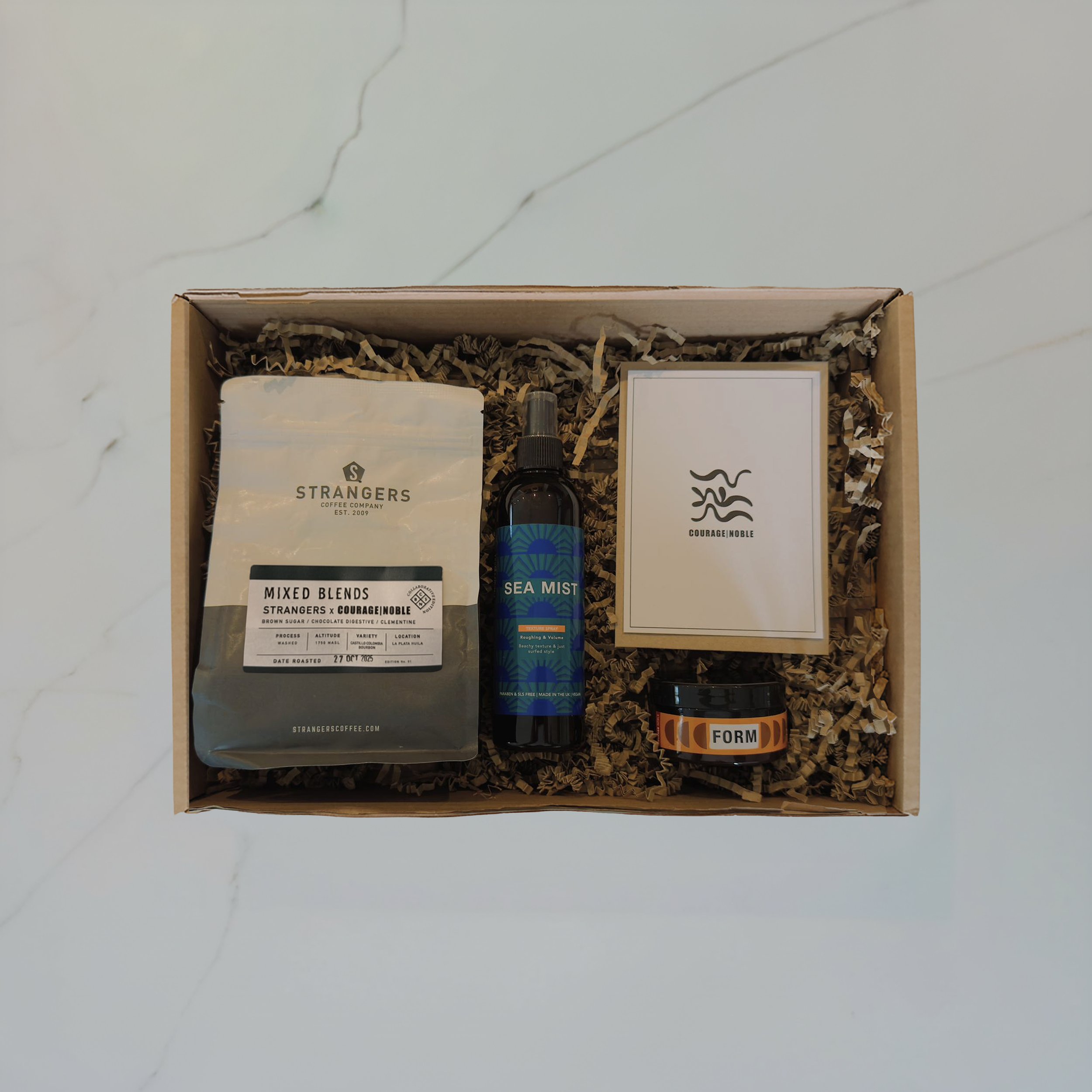 Courage | Noble — Bespoke Hair Care Gift Box | Optional Gift Voucher